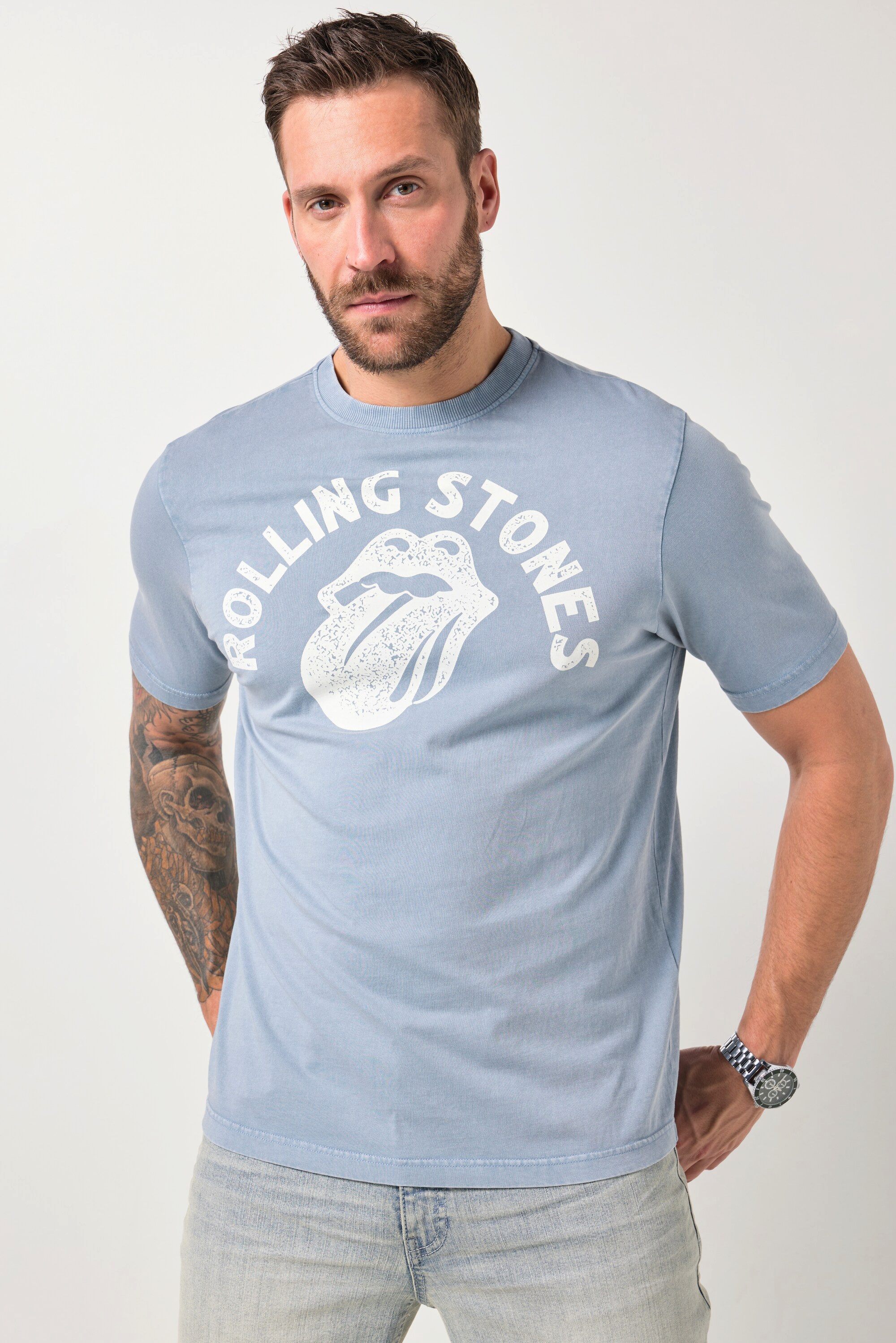 JP1880 T-Shirt T-Shirt Bandshirt Rolling Stones Halbarm Vintage günstig online kaufen