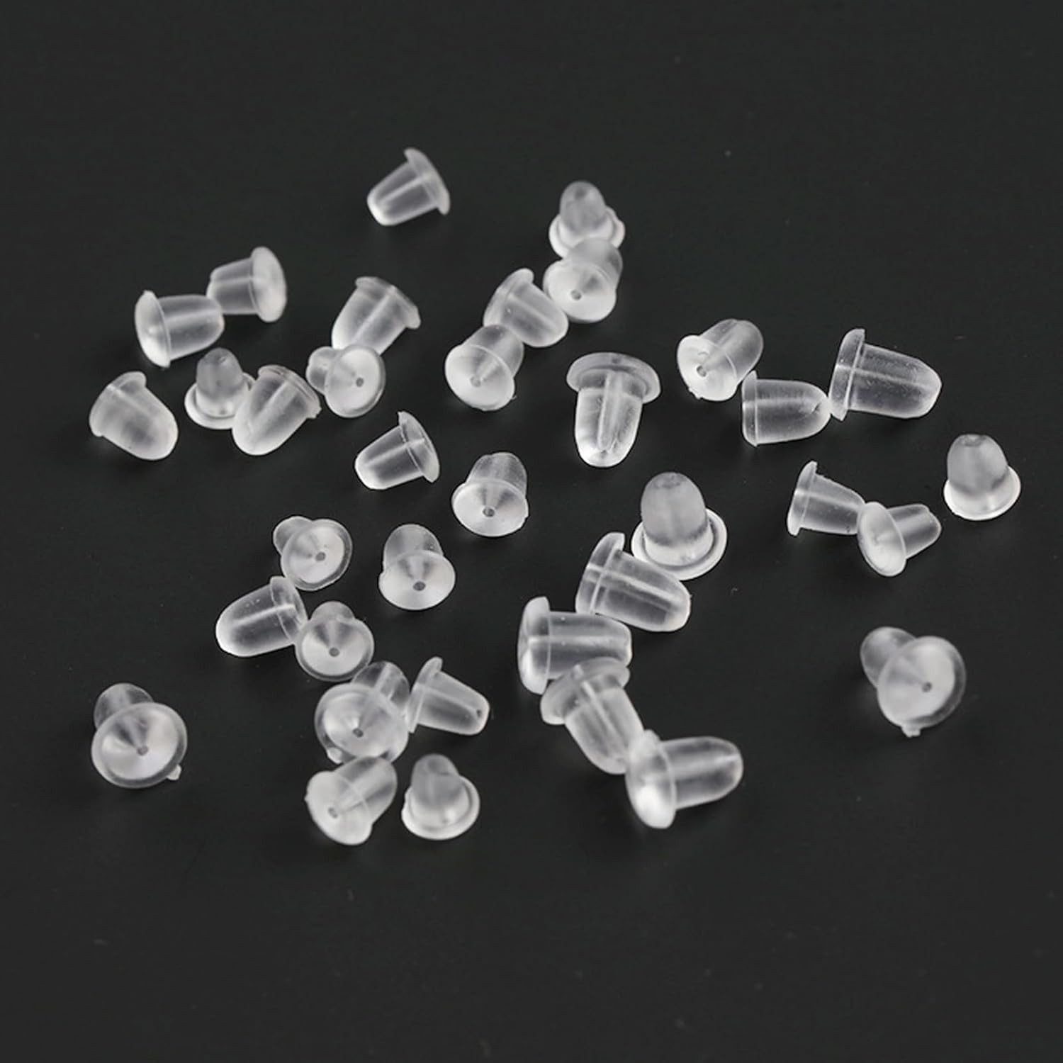 FELIXLEO Ohrstecker-Set Packung mit transparenten Universal-Ohrringstopfen 4x5mm (150-tlg)