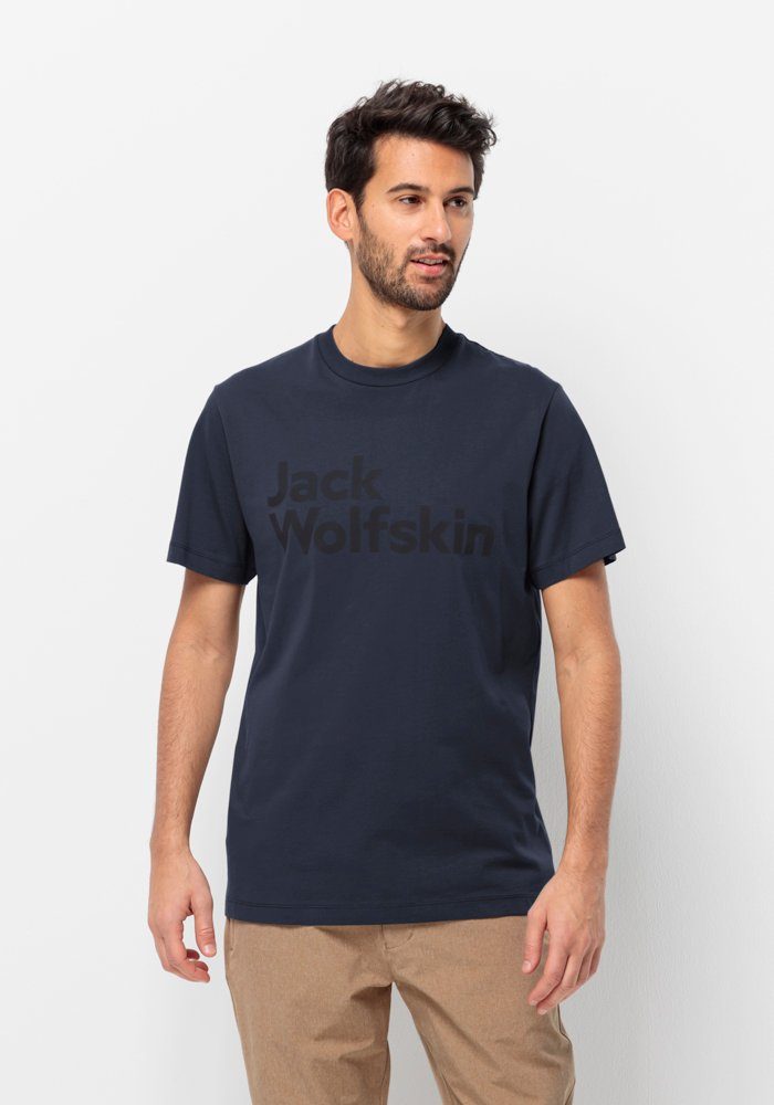 Jack Wolfskin T-Shirt ESSENTIAL LOGO T M night-blue