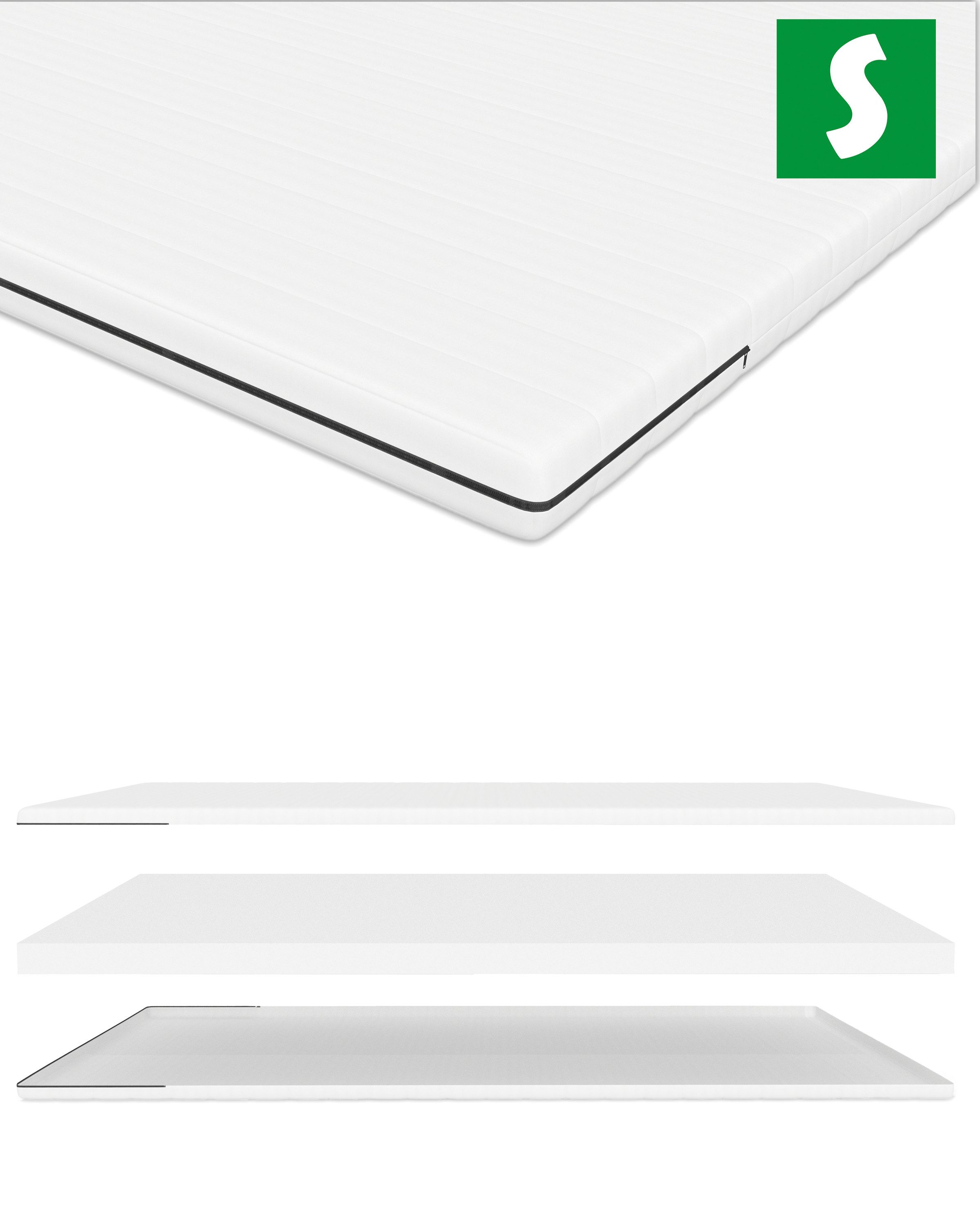 Schlaftroll, Topper Weiche Kaltschaum-Matratzenauflage: Komfort & Ergonomie günstig online kaufen