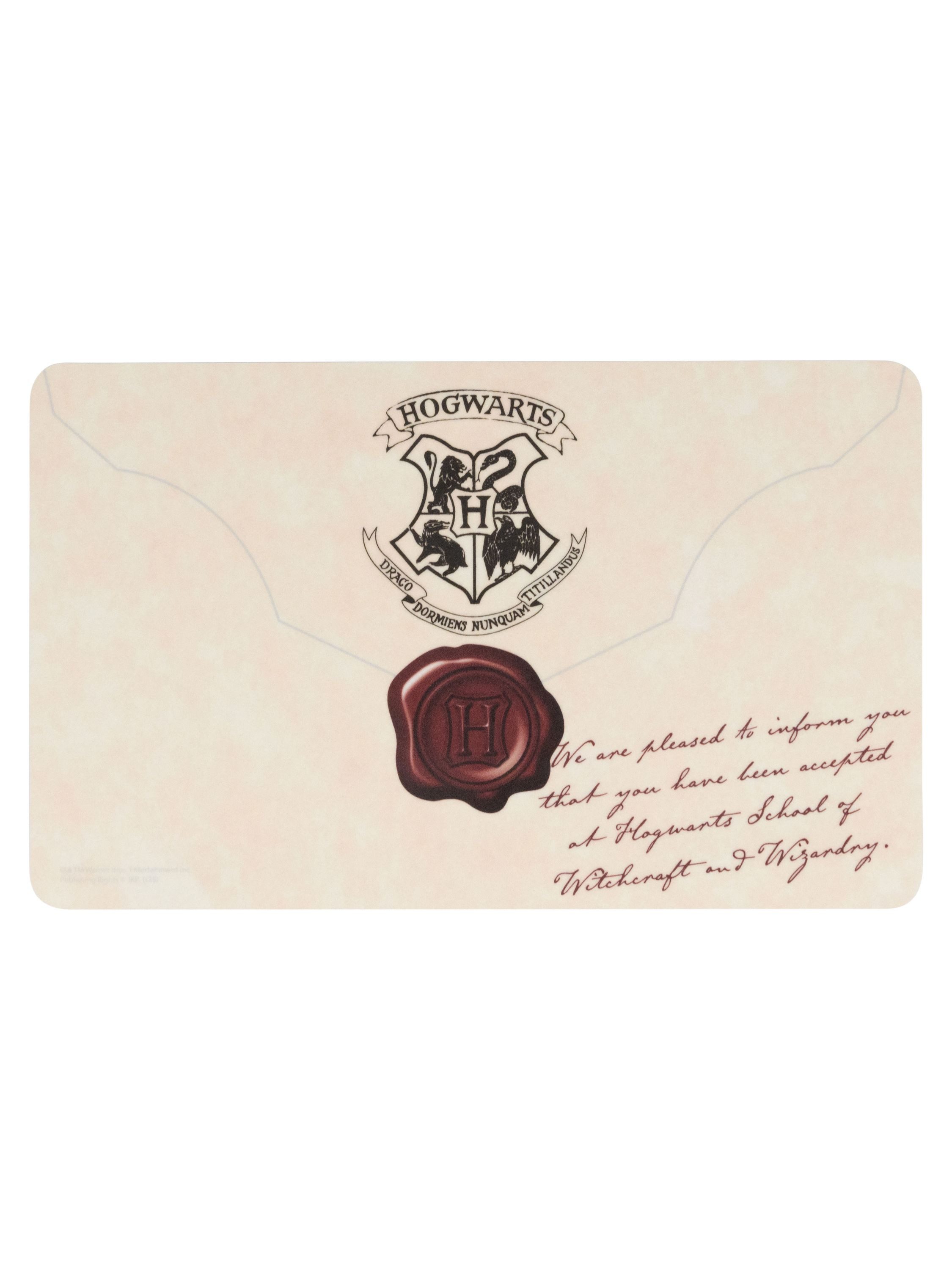 United Labels® Frühstücksbrett Harry Potter Brettchen Brief Hogwarts Aufnahmebrief Schneidebrettchen, Resopal