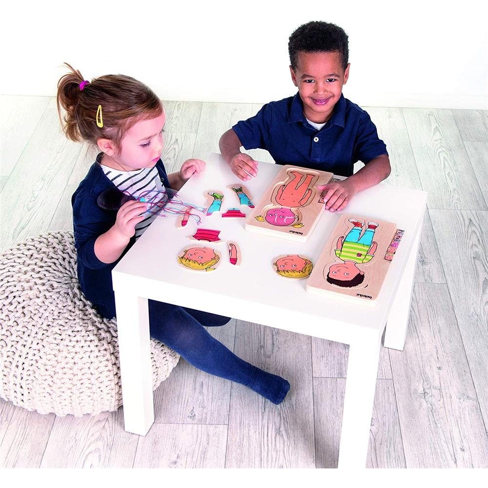 beleduc Puzzle Dein Körper, Puzzleteile, Mädchen Körperpuzzle Kinderpuzzle