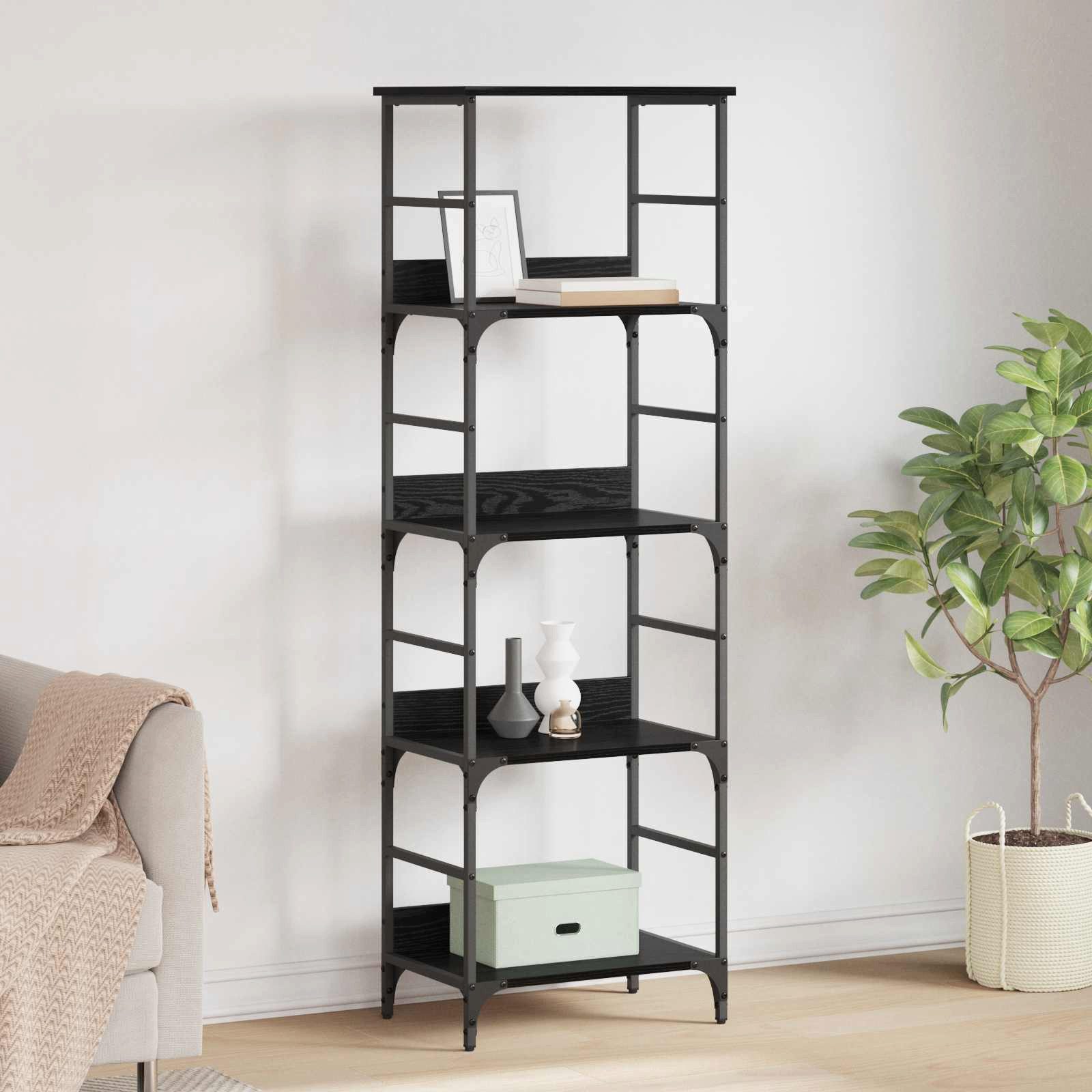 vidaXL Bücherregal Bücherregal 4 Ebenen 50 x 33 x 153 cm Holzwerkstoff, 1-tlg.