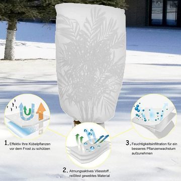 COOL-i ® Winterschutzvlies, Winterschutz für Pflanzen Frostschutz, 240x200cm mit Reißverschluss