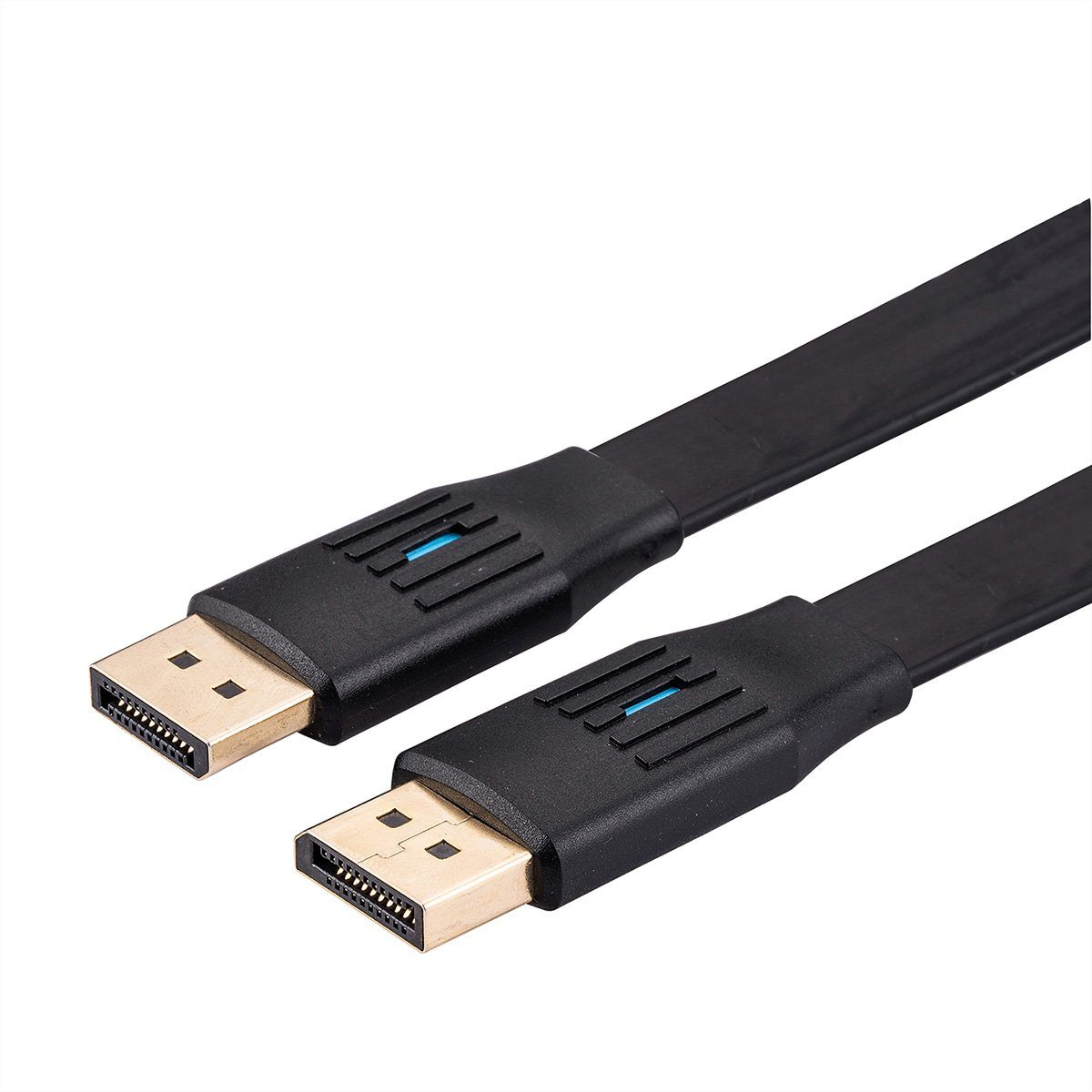 VALUE DisplayPort Kabel, v1.4 Audio- & Video-Kabel, DisplayPort Männlich (Stecker), DisplayPort Männlich (Stecker) (100.0 cm), flach, DP ST/ST
