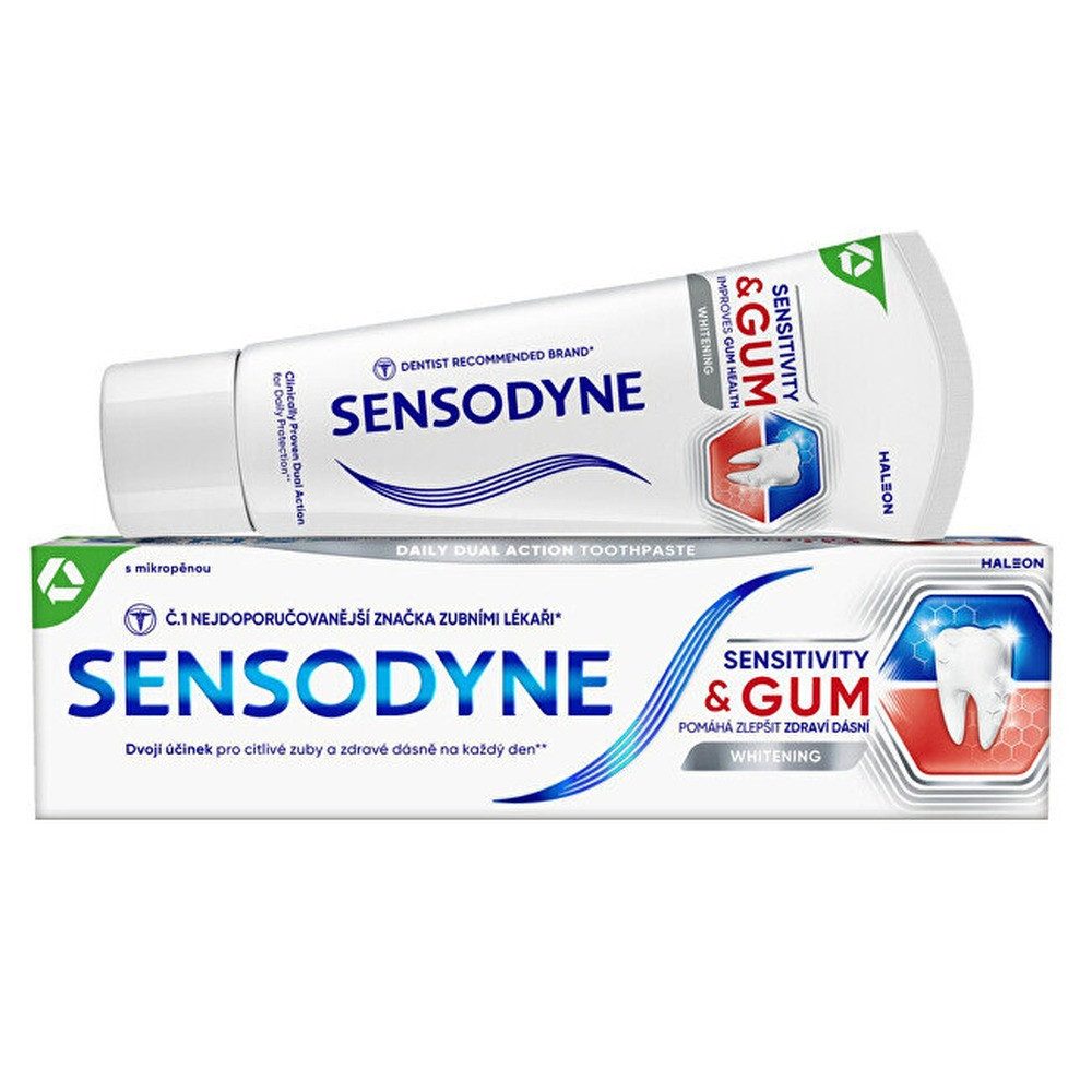 SENSODYNE Zahnpasta Zahnpasta für empfindliche Zähne Sensitivity & Gum Whitening
