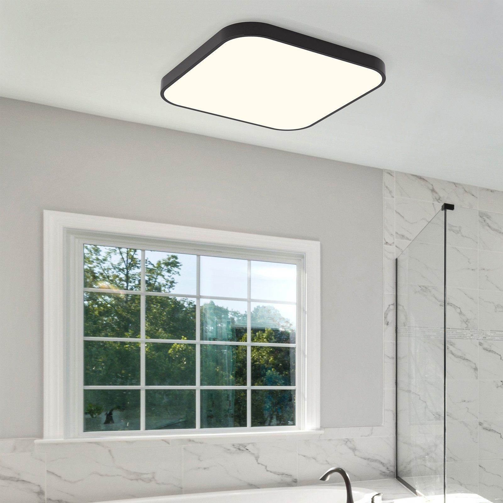 Nettlife LED Panel Deckenleuchte Badezimmer Quadrat günstig online kaufen