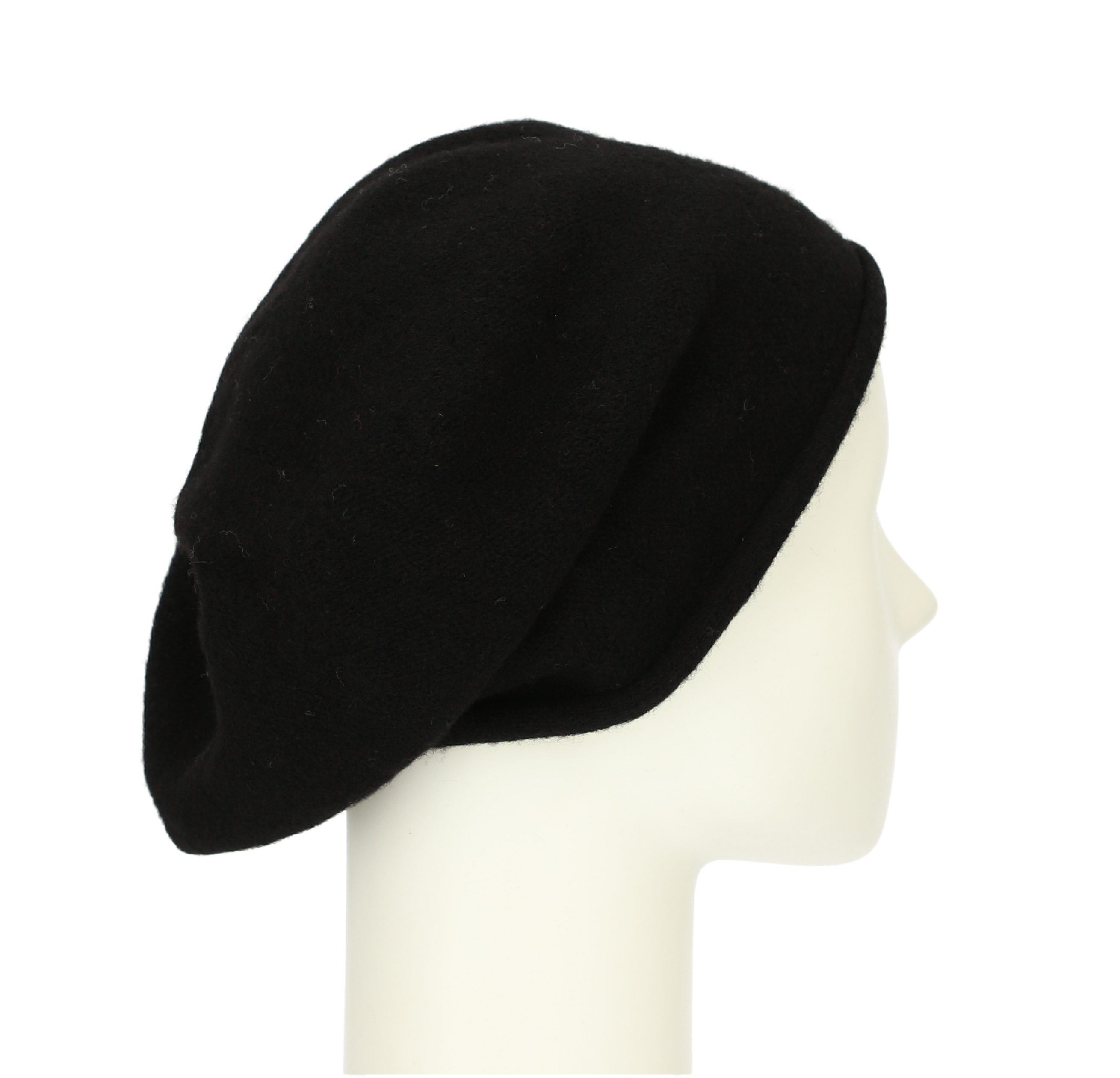 Mütze Rollrand Beanie halsüberkopf Accessoires modische schwarz mit Wintermütze