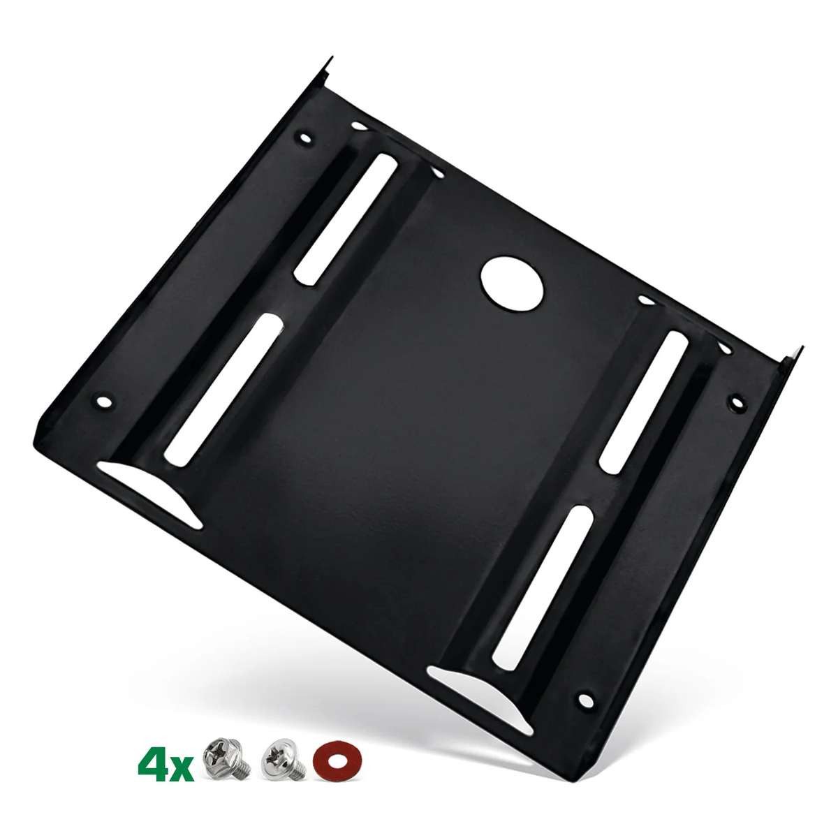 Inline HDD/SSD Einbaurahmen, 2,5" auf 3,5", mit Einbauschrauben, schwarz Netzwerk-Adapter