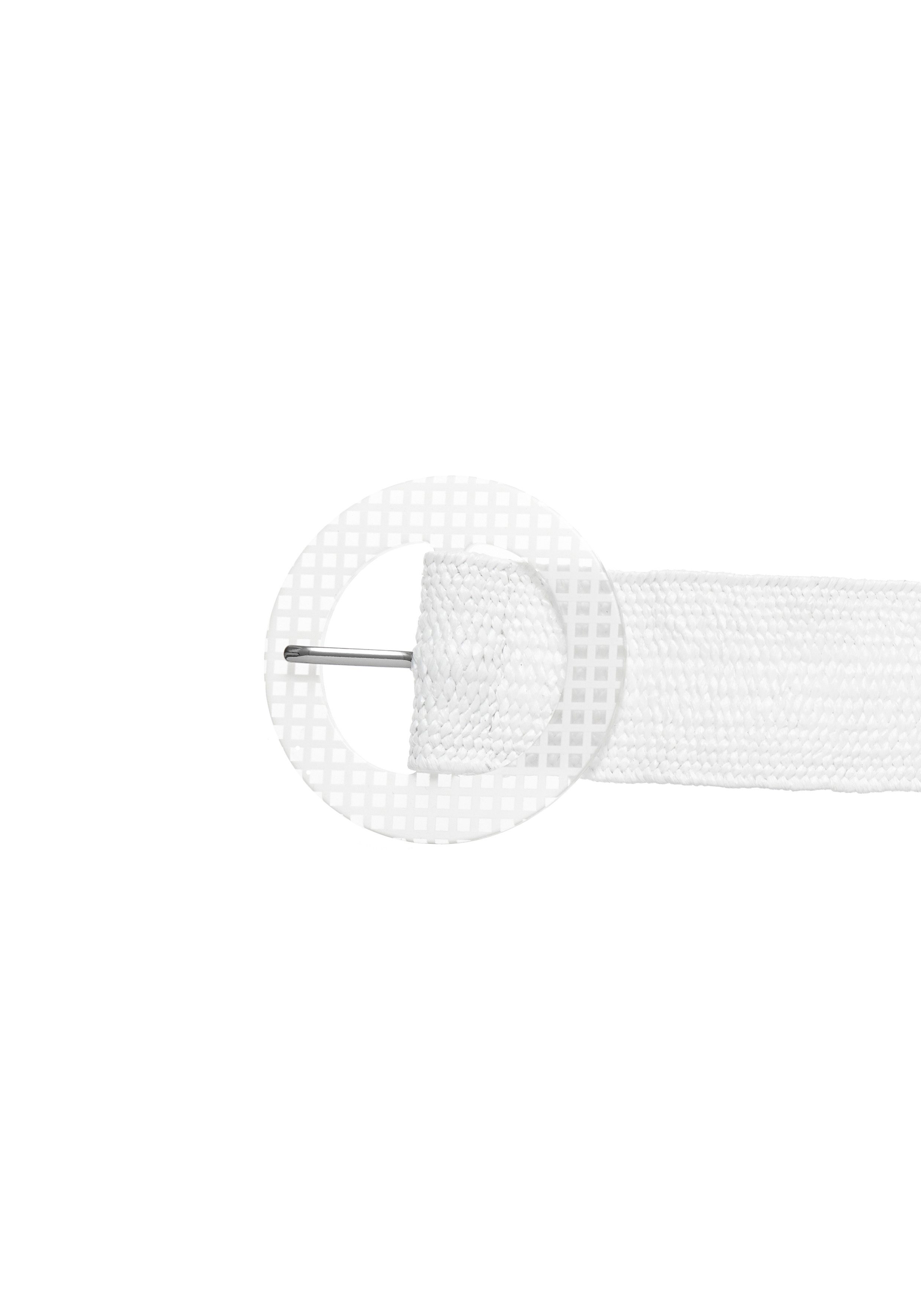 LASCANA Taillengürtel Stretchgürtel, Bauchgürtel mit Shaping-Effekt, für Kleid & Overall, Sommergürtel, Bast-Optik