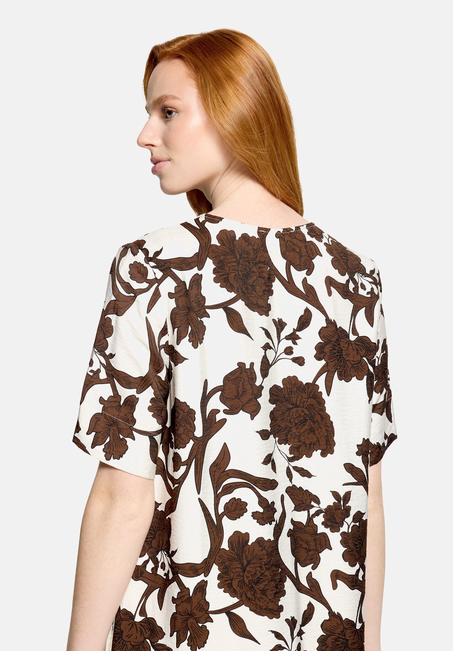 Cartoon Midikleid Damen mit Volant
