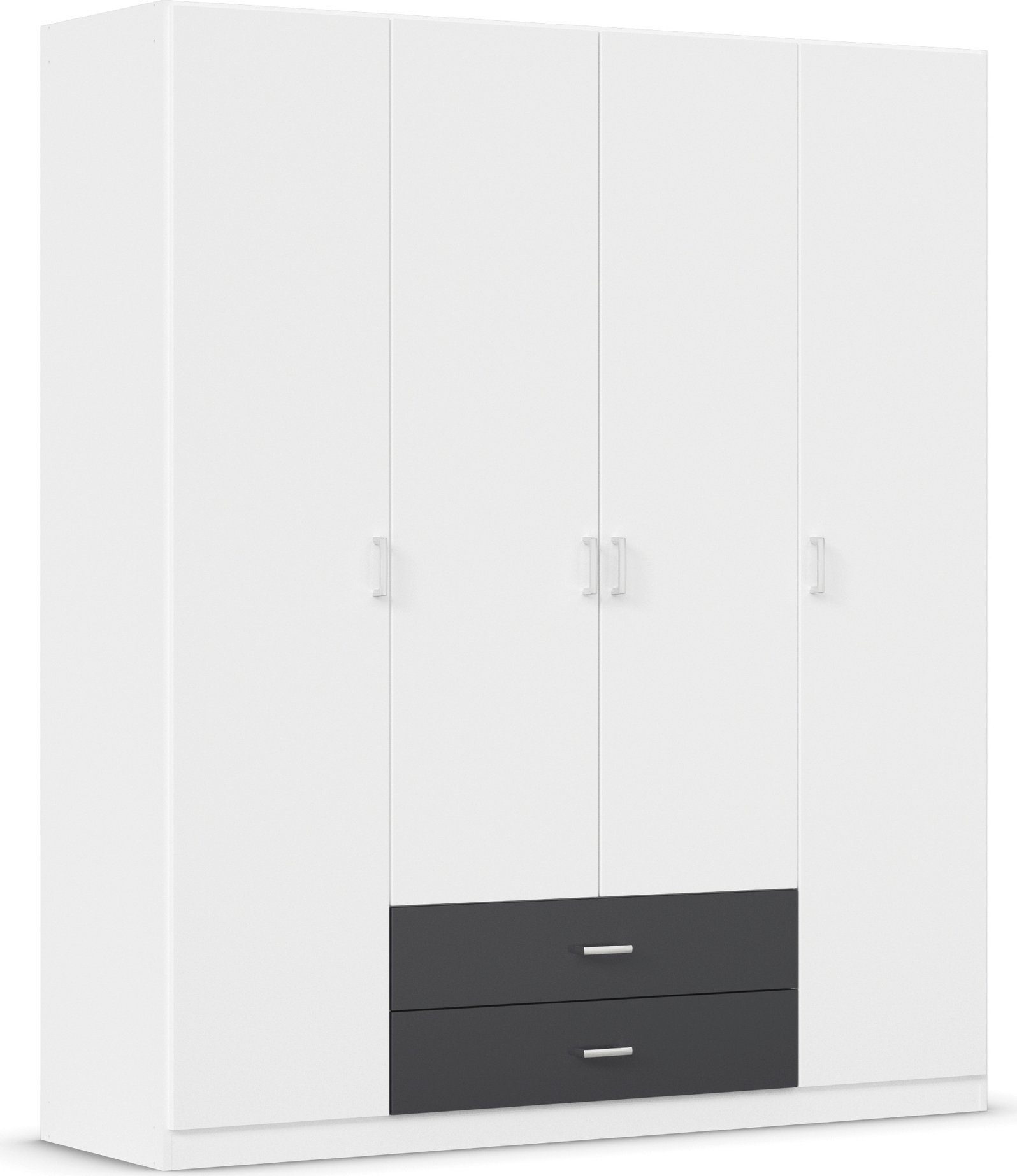 rauch Drehtürenschrank Kleiderschrank Schrank Garderobe Wäscheschrank GAMMA in 3 Breiten mit 6 Schubladen, in schlichtem Design TOPSELLER MADE IN GERMANY