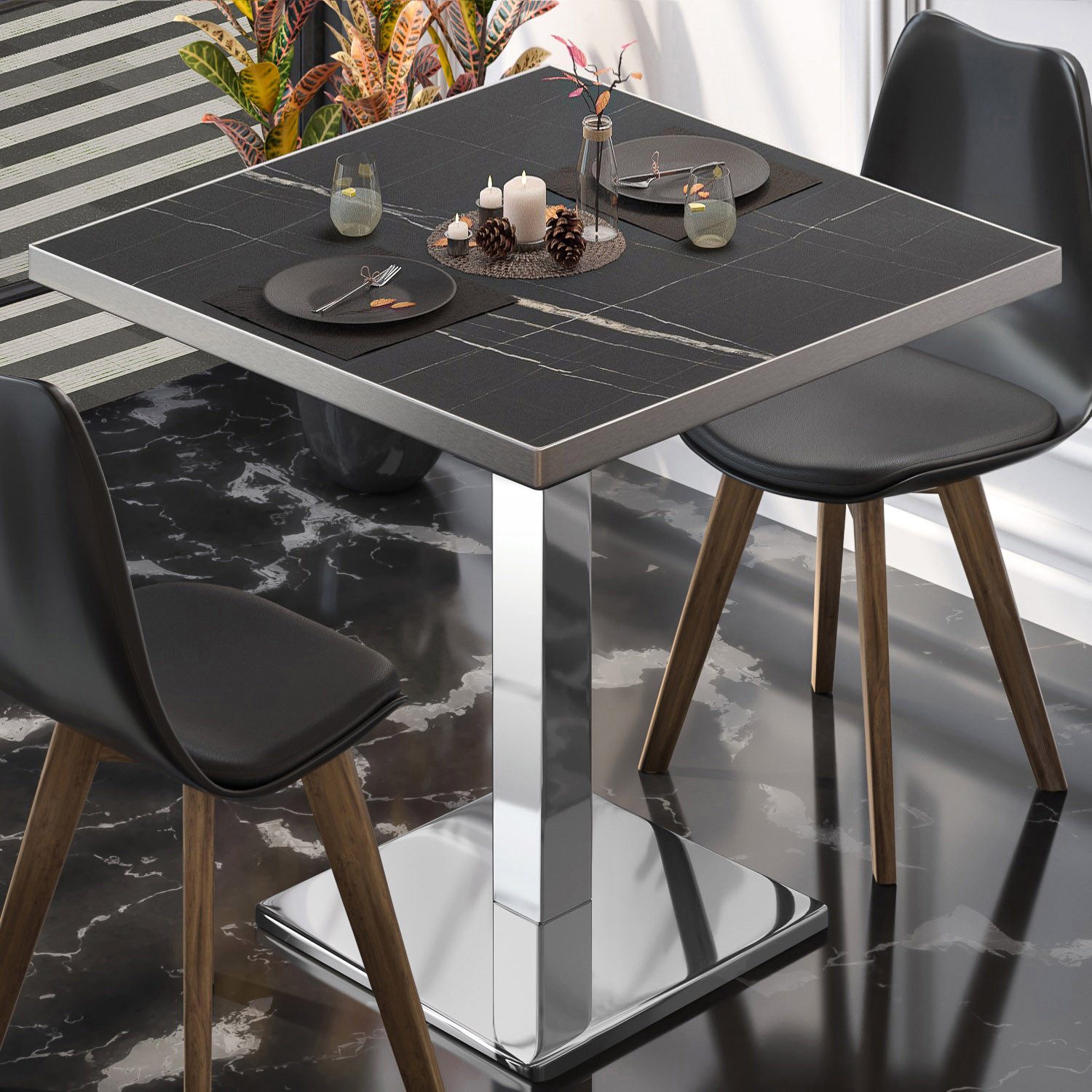 Produktbild von VidaXL Esstisch Esstisch Schwarz 118×60×76 Cm Massivholz Mango (1-St