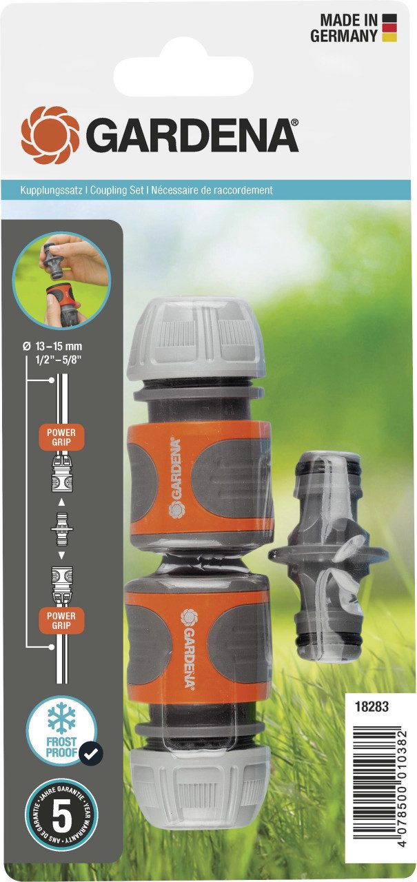 GARDENA Schlauchkupplung Gardena Kupplung Satz für 13 mm (1/2)- und 15 mm