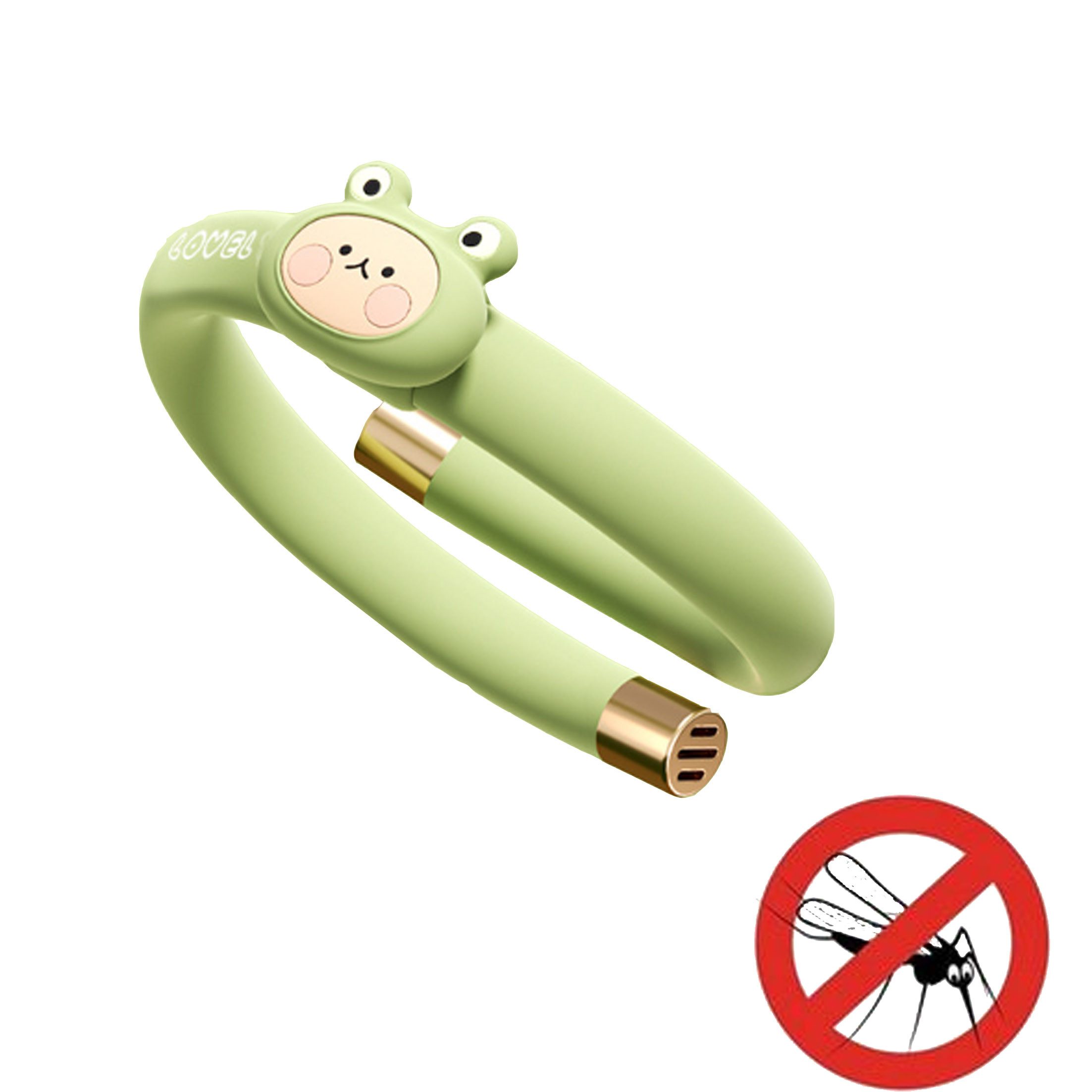 KINSI Moskitonetz Moskitoschutz-Armband für Erwachsene und Kinder im Freien gegen Mücken, 6 Ersatzölstäbchen für 240 Tage lang anhaltenden Schutz