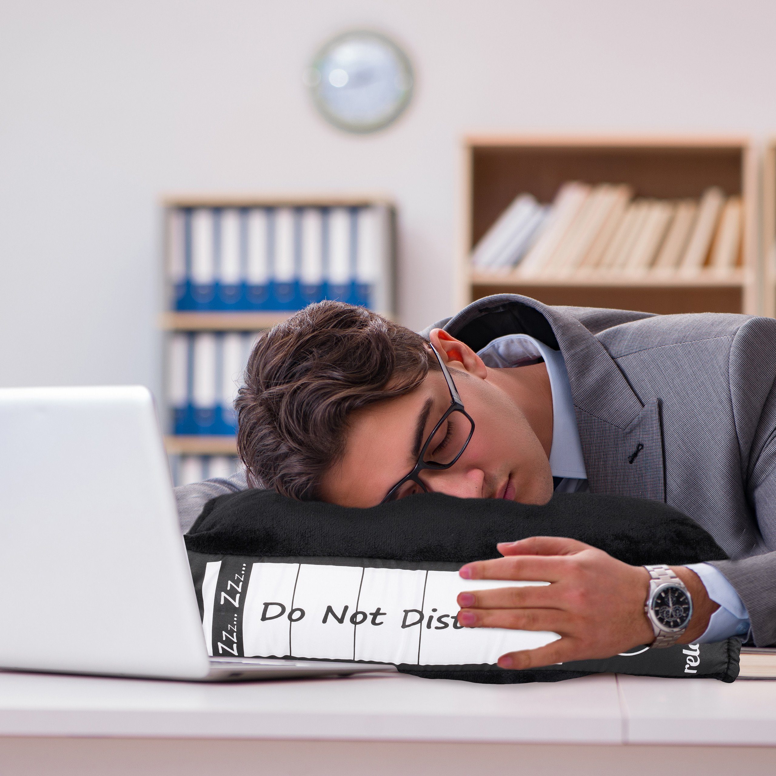 relaxdays Kopfkissen Bürokissen in Aktenordner-Design günstig online kaufen