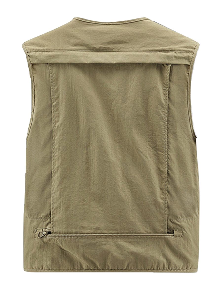 YOUTHUP Funktionsweste Herren Utility-Weste V-Ausschnitt günstig online kaufen