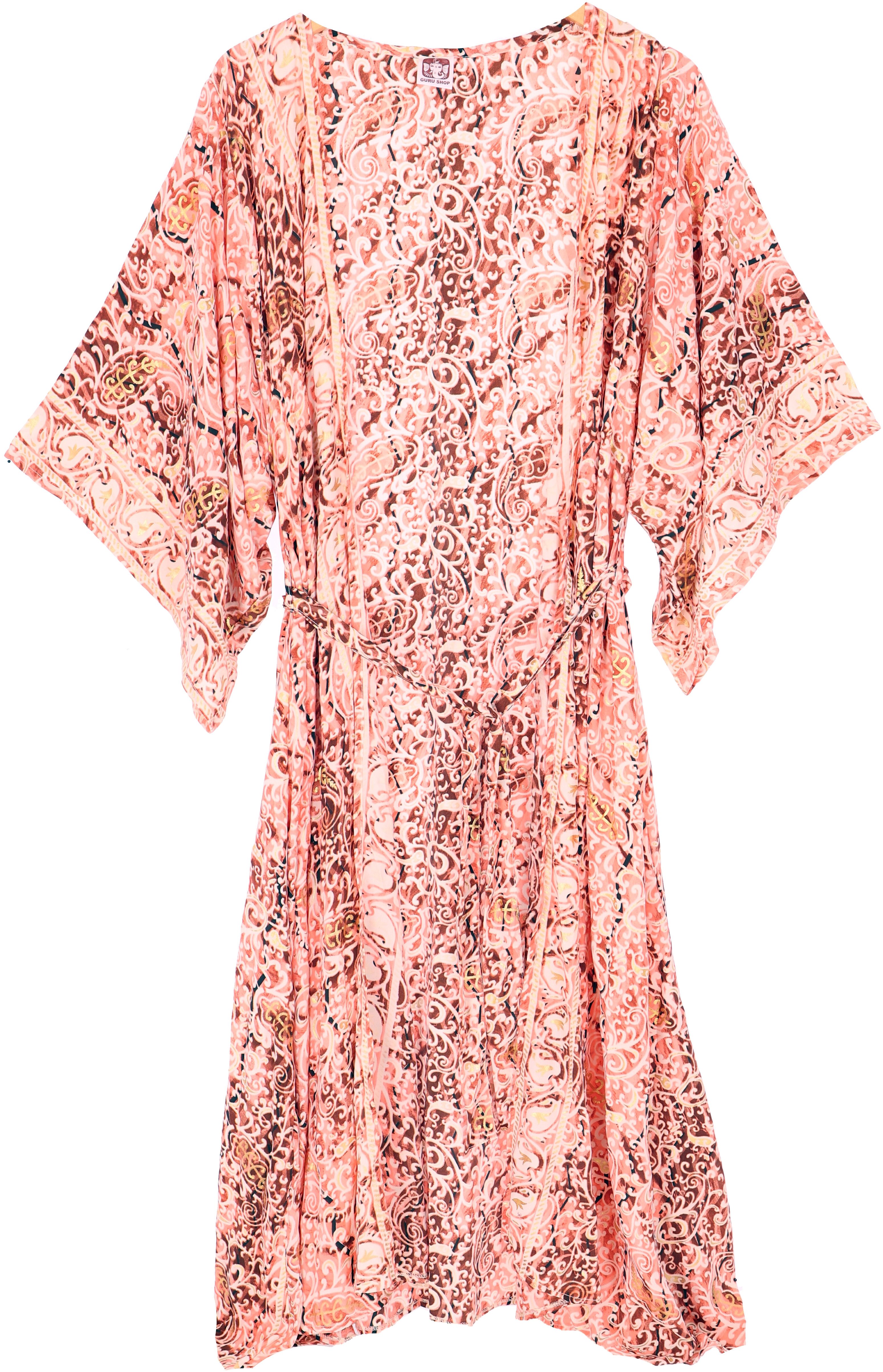 Guru-Shop Kimono Langer Kimono im Japan Style, Kimono Mantel,.., alternative Bekleidung