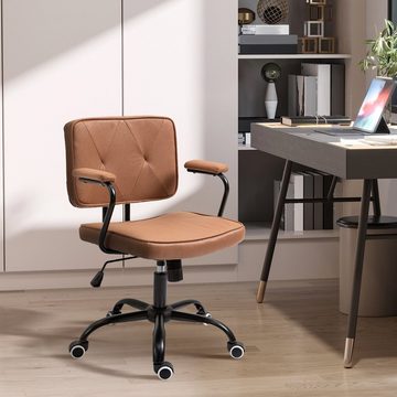 Vinsetto Schreibtischstuhl Bürostuhl (Set, 1 St), Bürostuhl mit Rollen Drehstuhl mit Wippfunktion