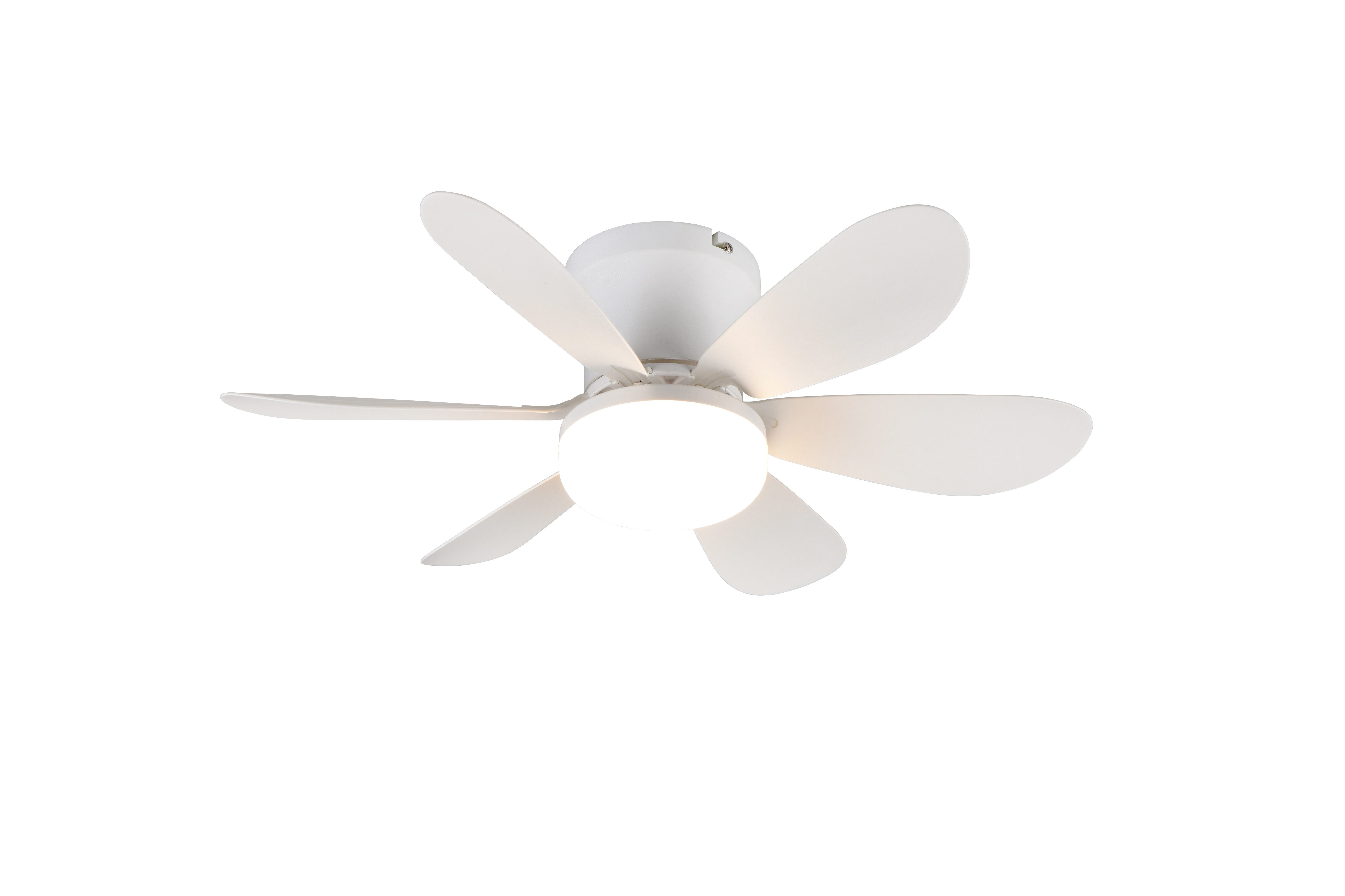 lightling LED Deckenleuchte Lunar, Helligkeit und Lichtfarbe stufenlos einstellbar, LED fest integriert, kaltweiße bis warmweiße Lichtfarbe, Ventilator mit 3 Geschwindigkeitsstufen, Fernbedienung, Timerfunktion