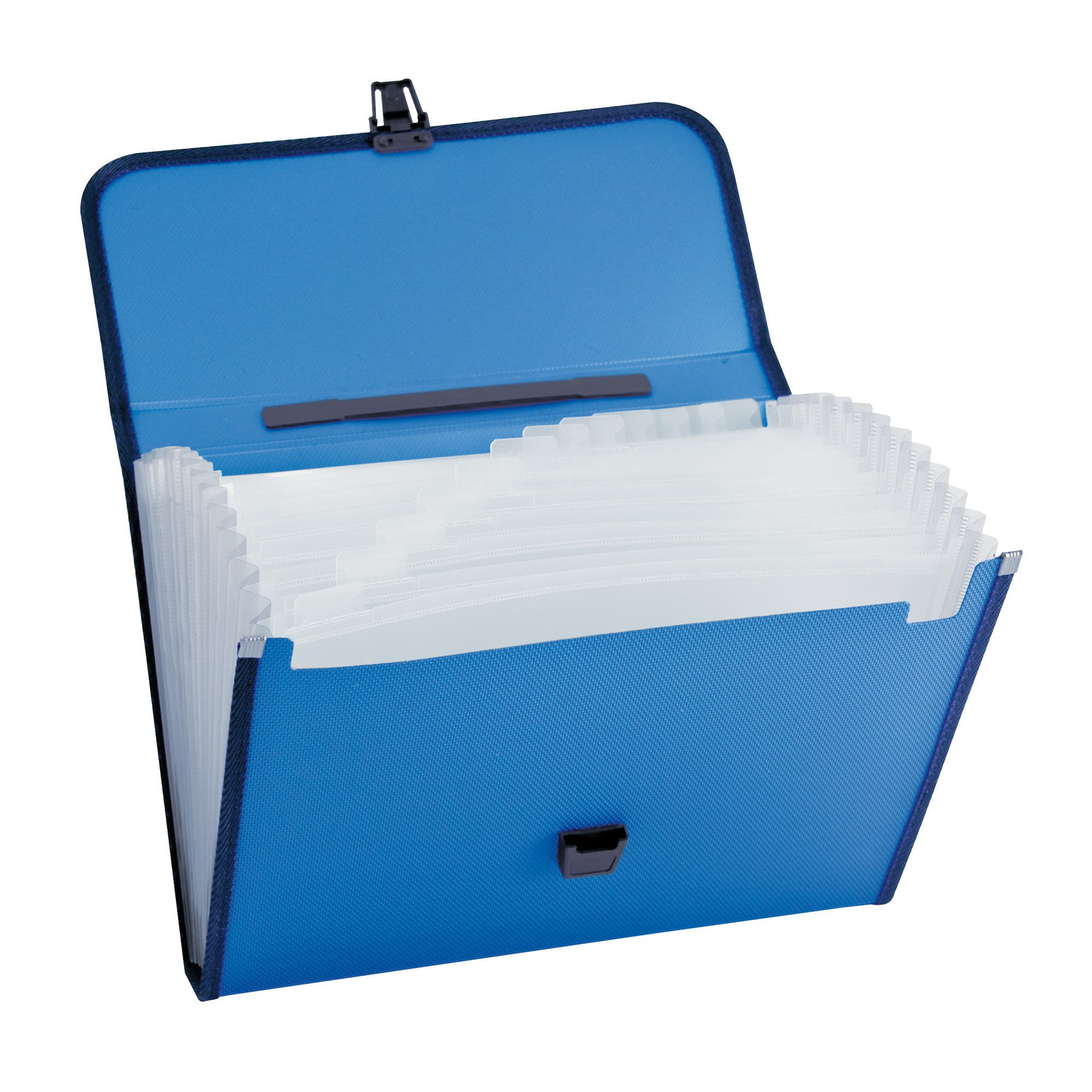 Soennecken Organisationsmappe Fächertasche DIN A4 12 Fächer Polypropylen blau