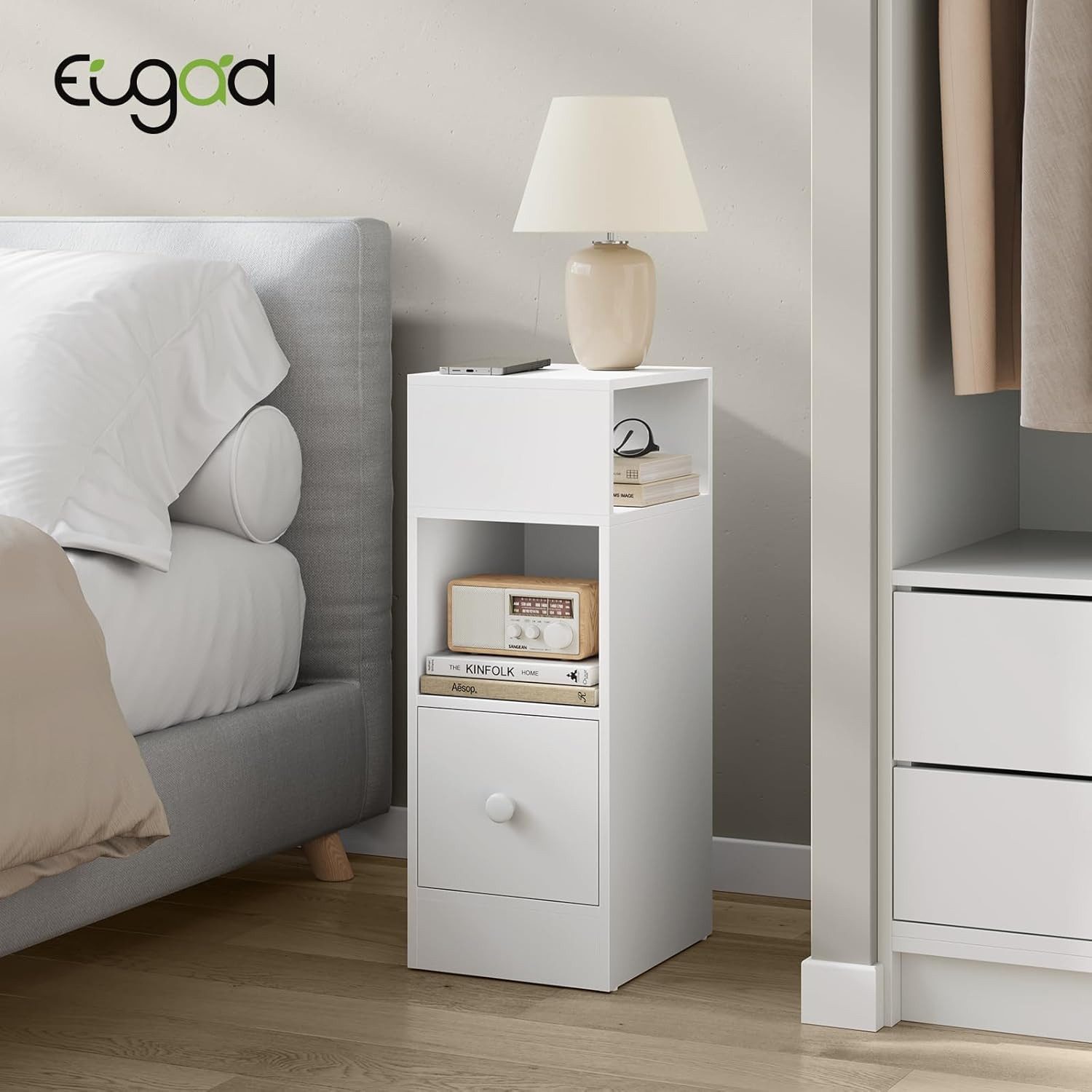 EUGAD Nachttisch (1-St), mit 2 offenen günstig online kaufen