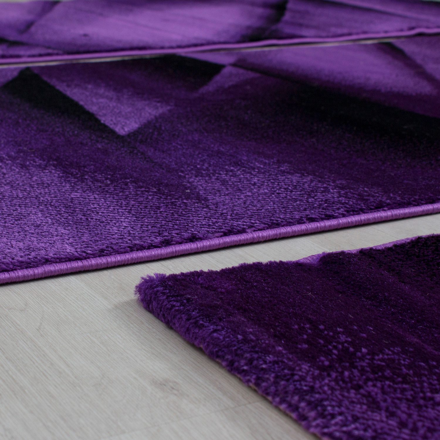 SIMPEX24 Kurzflor-Bettumrandung Abstrakt Design, Höhe 12 günstig online kaufen