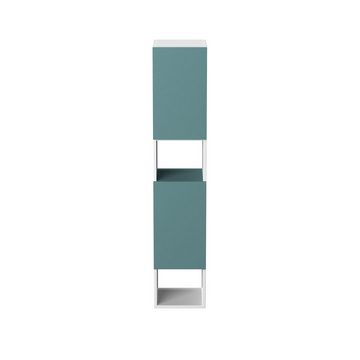 GARLIVO Badezimmer-Set Badezimmerschrank GLC2, hängend, stehend, Grün, Hochschrank, Breite 31,5 cm