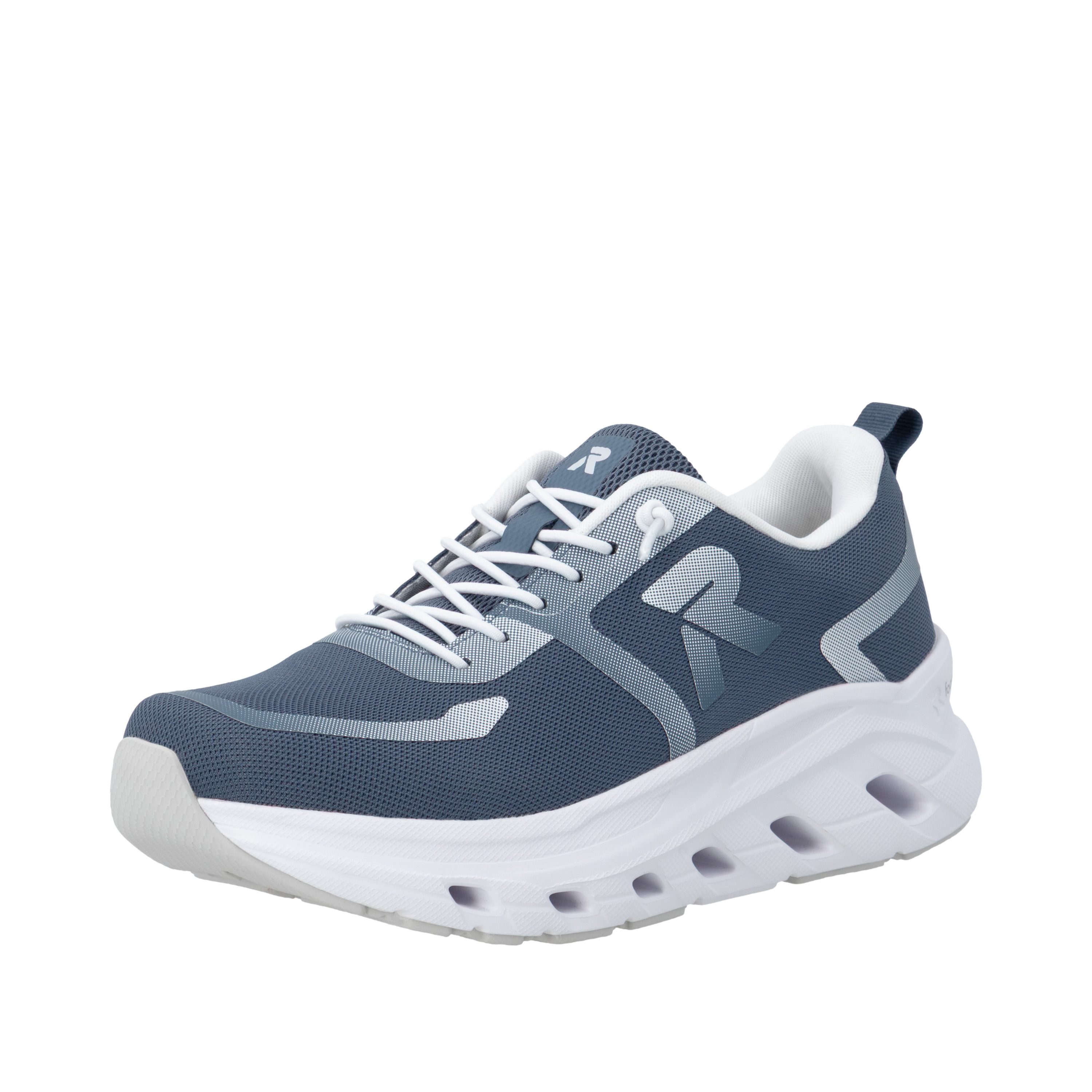 Rieker Sport Slip-On Sneaker Schlupfschuh, Freizeitsneaker, Halbschuh mit softem Schaftrand