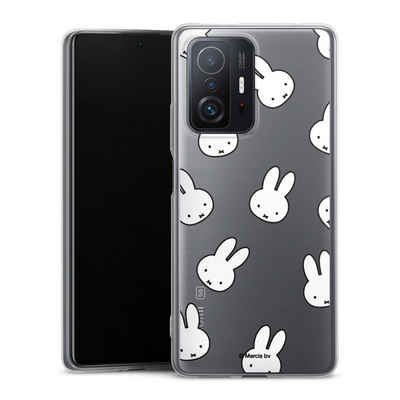 DeinDesign Handyhülle Miffy Muster transparent Miffy Pattern Transparent, Xiaomi 11T 5G Slim Case Silikon Hülle Ultra Dünn Schutzhülle