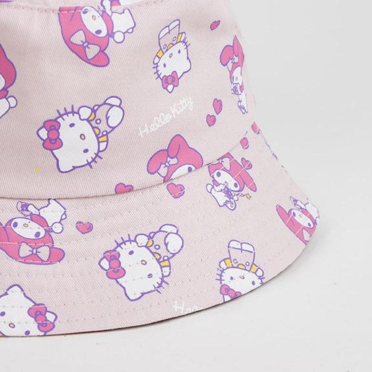 Hello Kitty Fischerhut Fischerhut Kinder Sommerhut & Sonnenkappe mit UV-Schutz