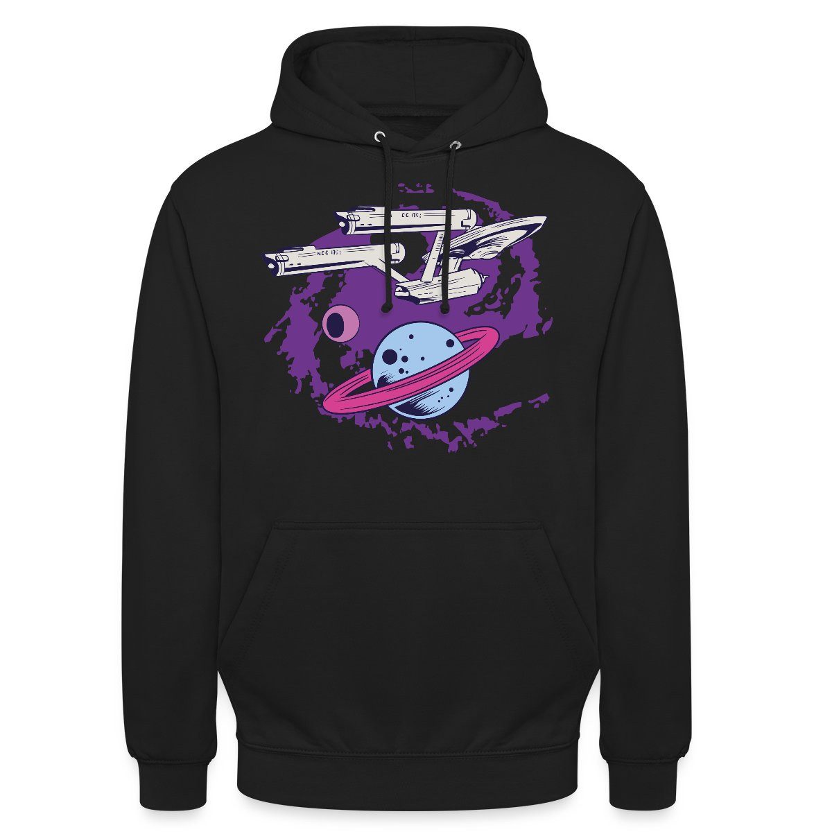 Spreadshirt Hoodie Star Trek The Original Series Enterprise Planet Unisex Hoodie (1-tlg)