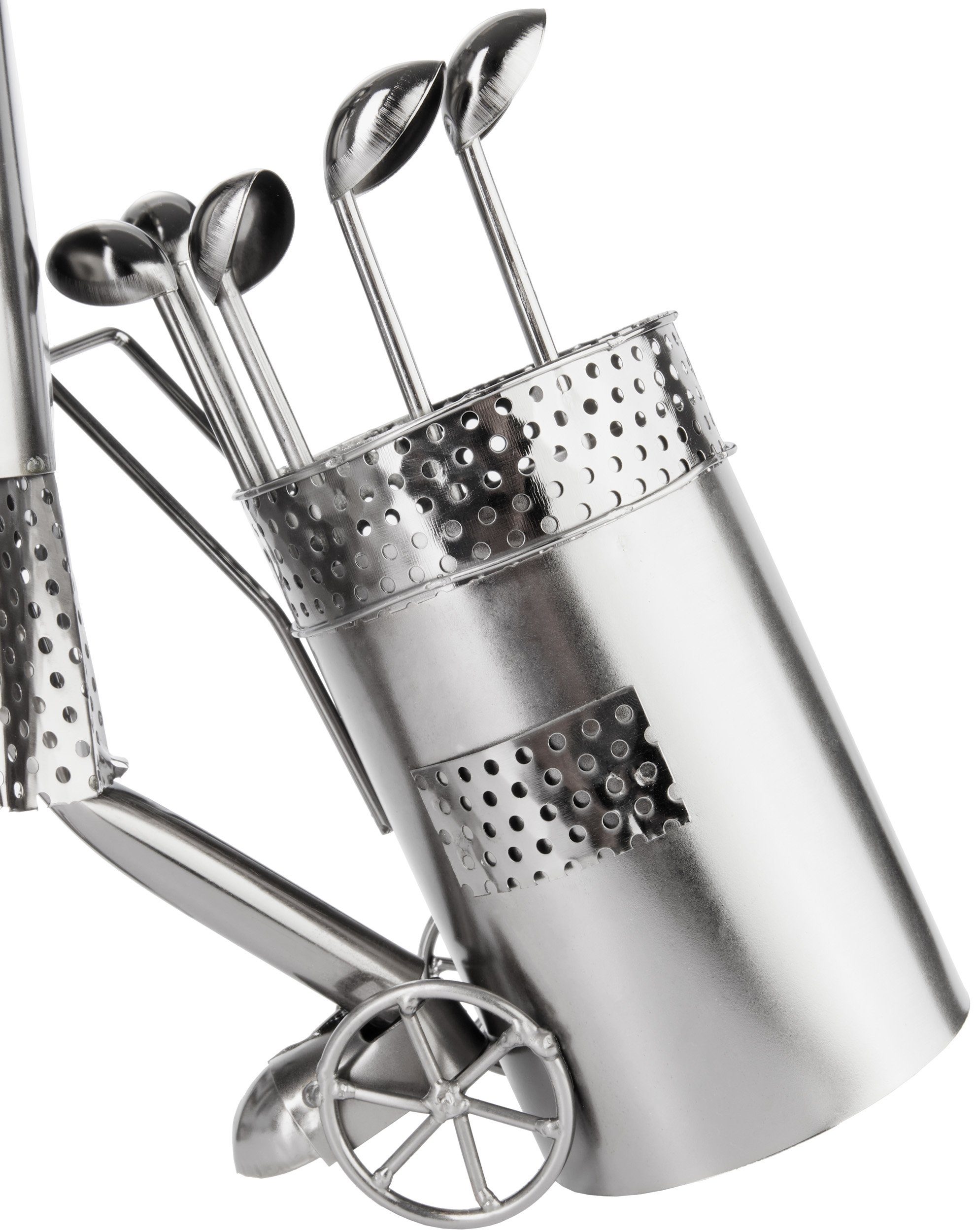 BRUBAKER Weinflaschenhalter Flaschenhalter Golfspielerin beim Abschlag - Metall Skulptur Golf, (1-St), Geschenk für Golferin Golf-Fans und Sportler