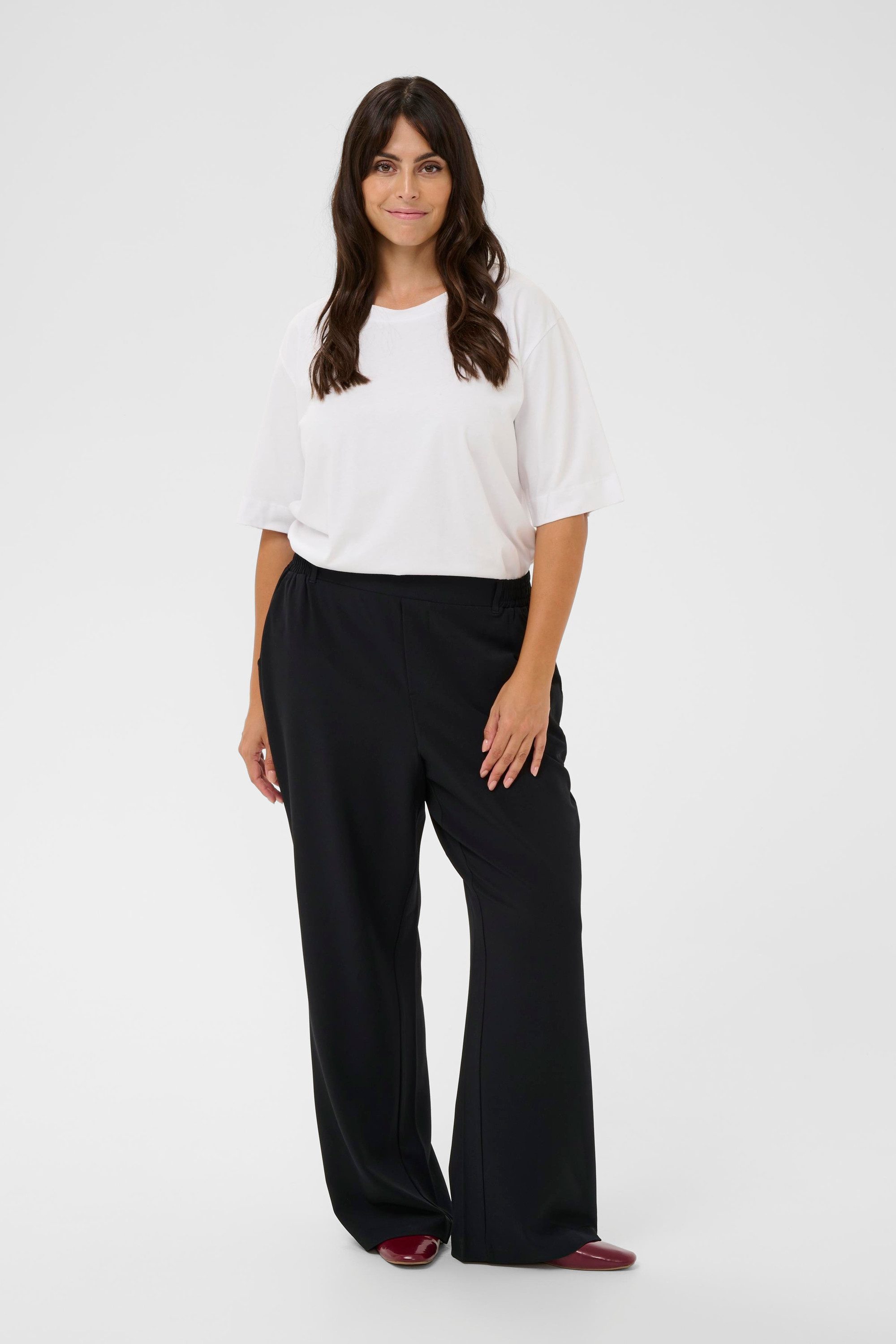 KAFFE Curve Stoffhose Casual Hose KCbeathie Große Größen günstig online kaufen