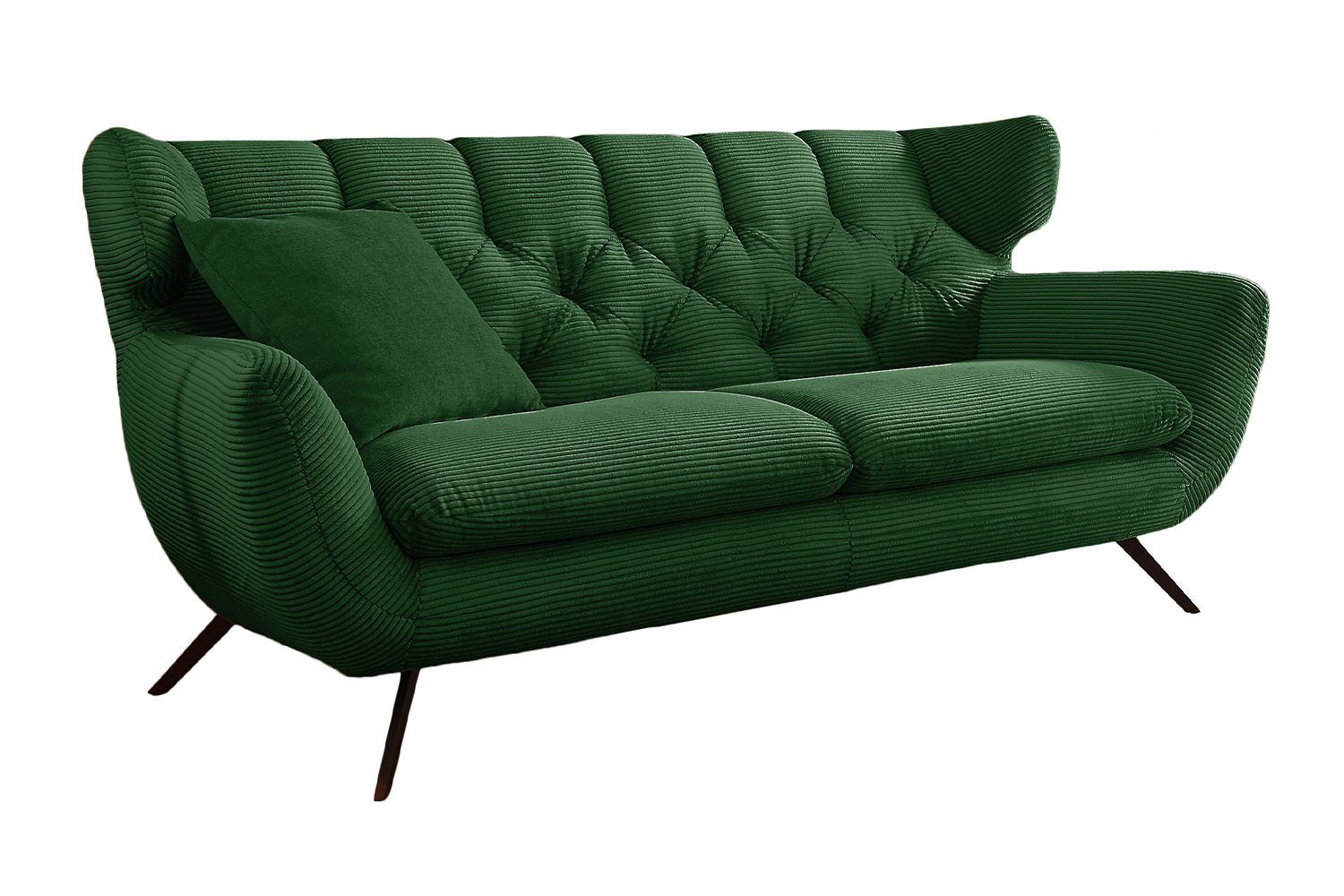 KAWOLA versch. CHARME, Farben Velvet Sofa 3-Sitzer Cord od.