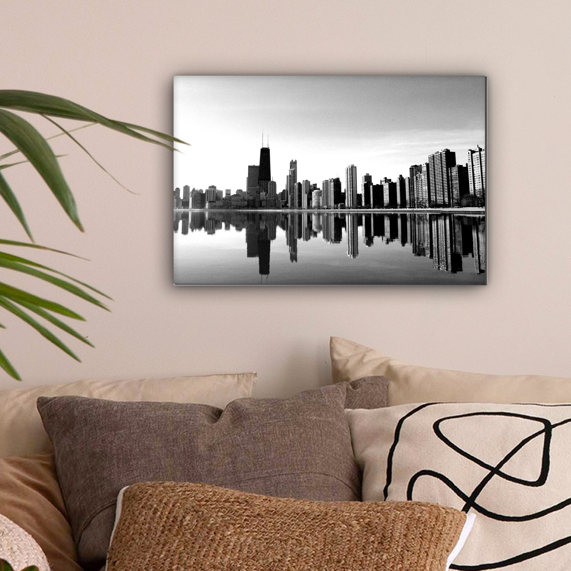 OneMillionCanvasses® Leinwandbild Skyline von Chicago - günstig online kaufen