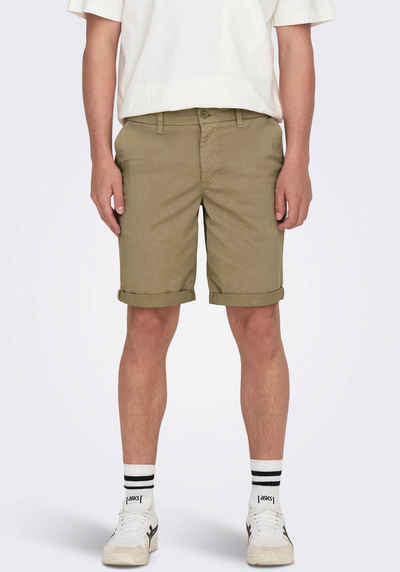 ONLY & SONS Джинсиshorts ONSPETER REG TWILL 4481 SHORTS NOOS