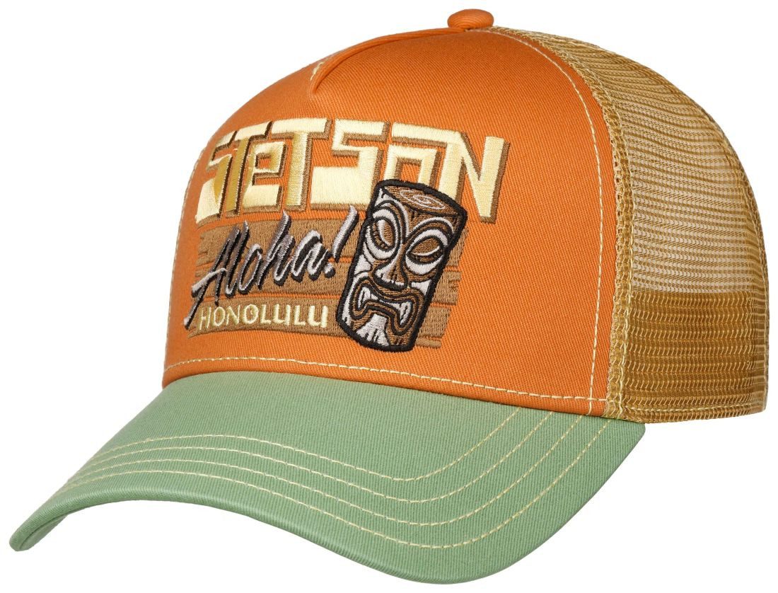 Stetson Trucker Cap Honolulu Trucker Cap mit Snapback-Verschluss