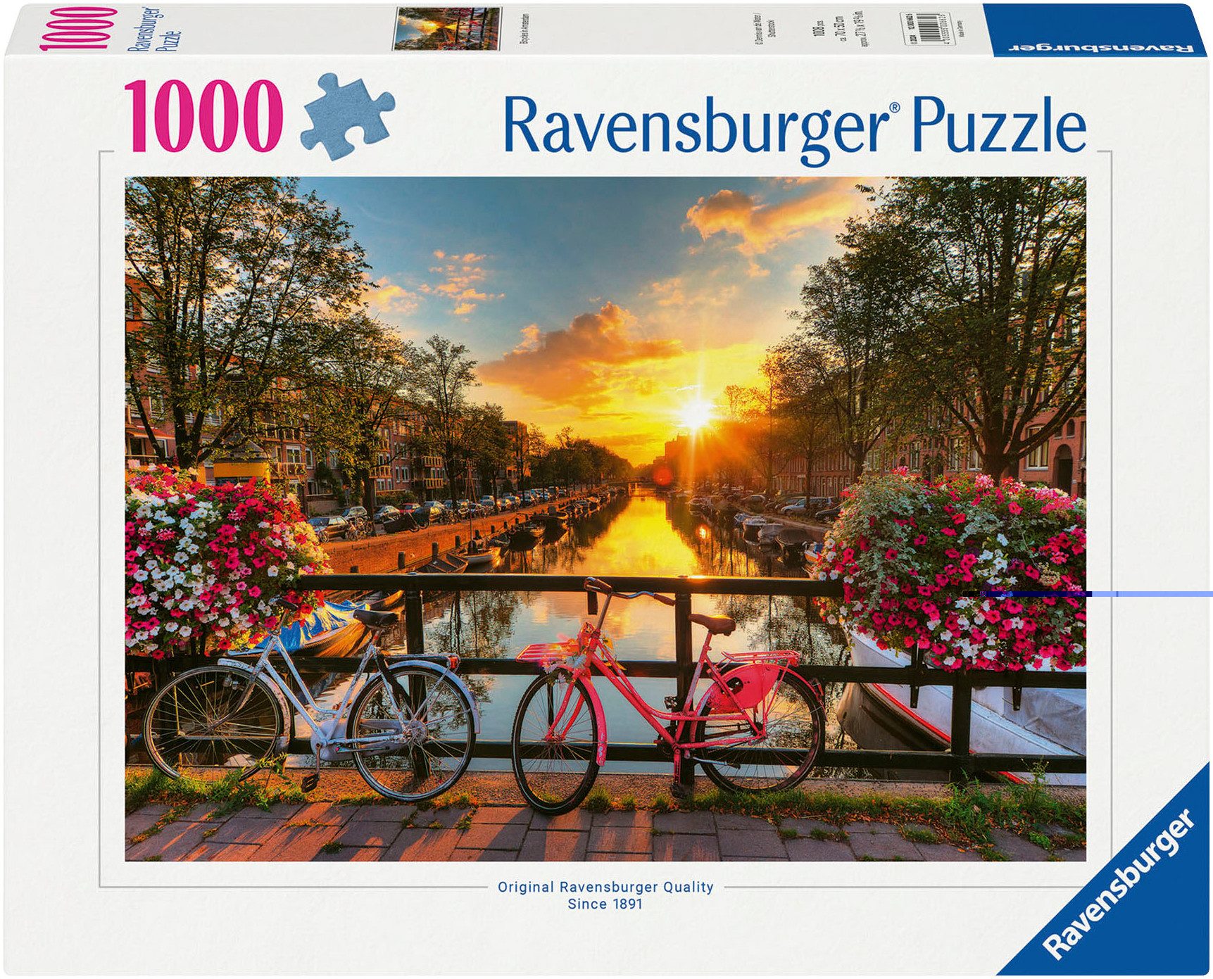 Ravensburger Puzzle Fahrräder in Amsterdam, 1000 Puzzleteile, Made in Germa günstig online kaufen