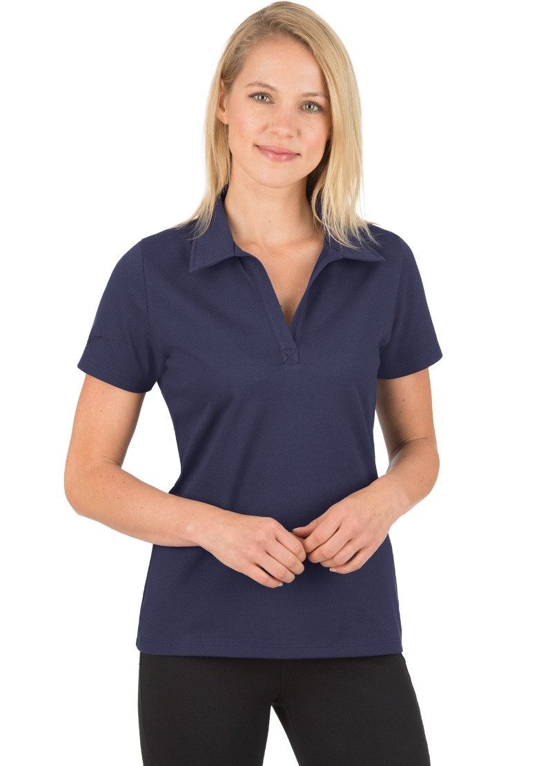 Trigema Poloshirt TRIGEMA Poloshirt ohne Knopfleiste günstig online kaufen