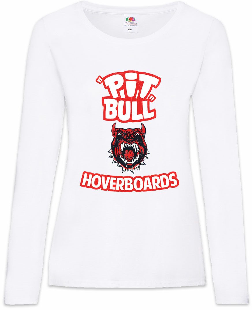 Urban Backwoods Langarmshirt Pitbull Hoverboards Damen Langarmshirt Back To Zurück The In Zukunft (1-tlg) Car Future Miles Per