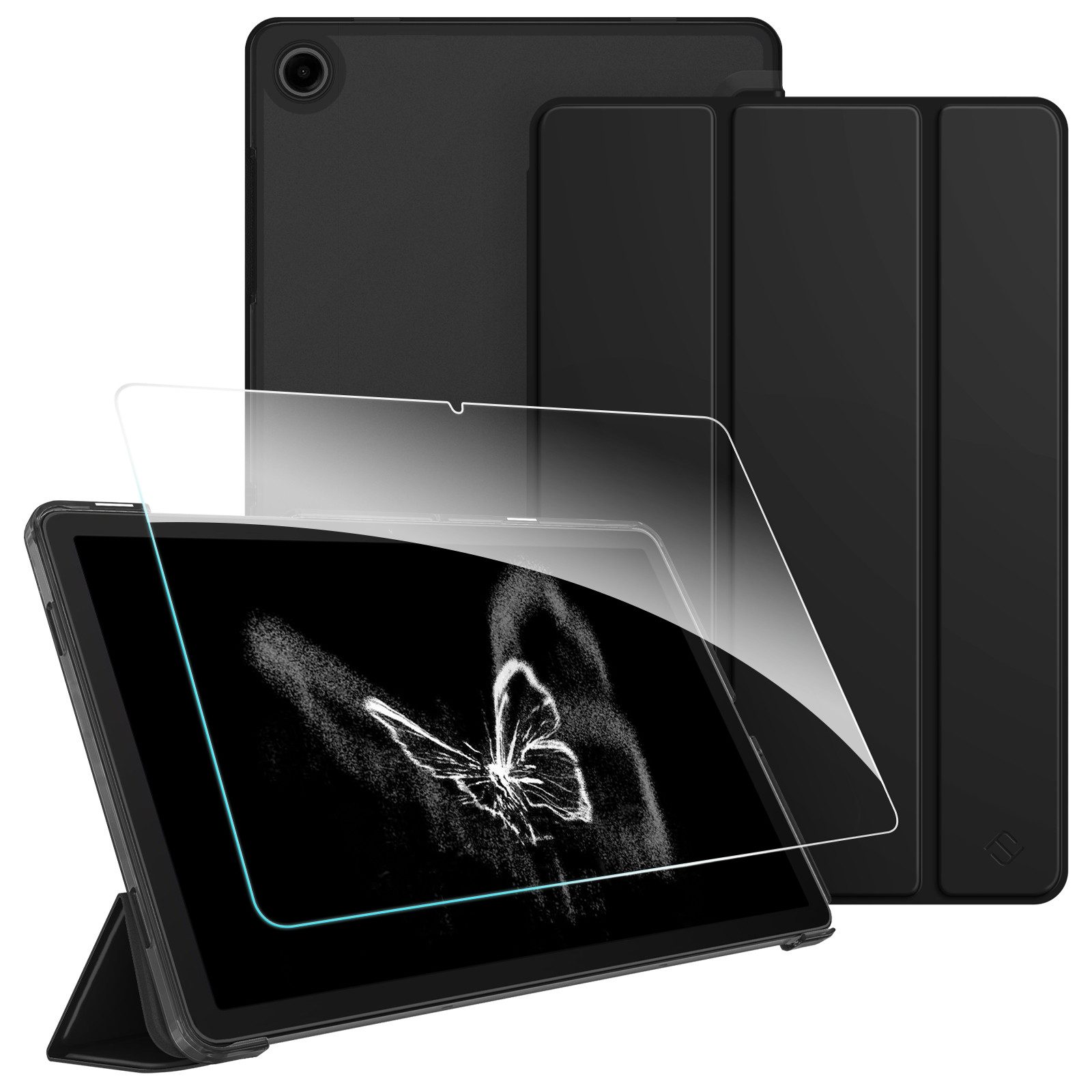 Fintie Tablet-Hülle für Samsung Galaxy Tab A11+ Plus 11 Zoll 2025 / Tab A9+ Plus 11'' 2023 11 Zoll, mit Schutzfolie, Ultradünn Schutzhülle mit Translucent Rückseite Cover