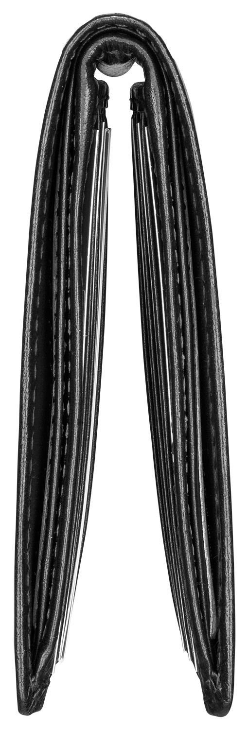 Red Baron Geldbörse Geldbeutel Leder Braun RB-WT-008-03, Kreditkartenfächer, Steckfächer, Geldklammer, schlicht