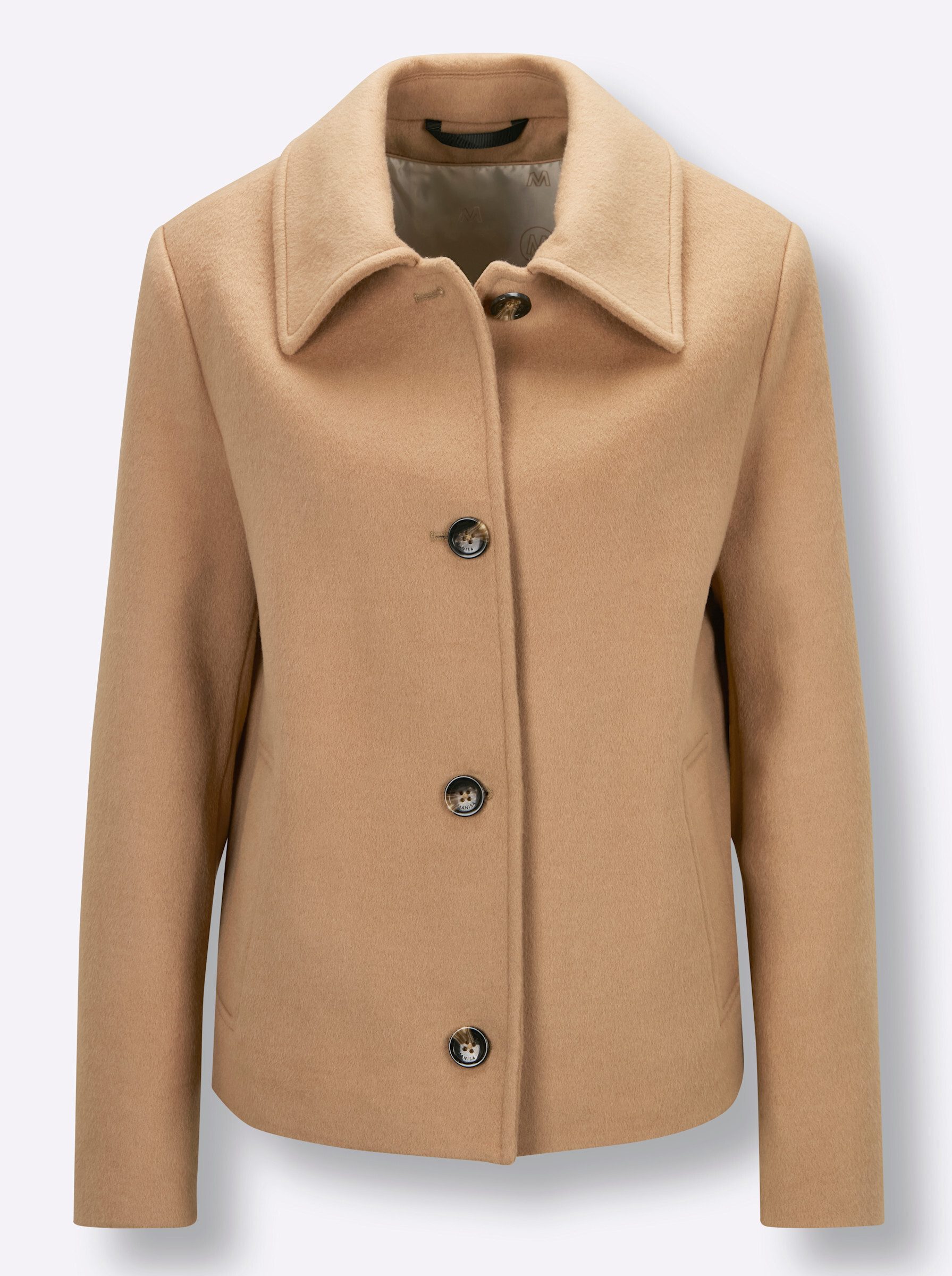 Allwetterjacke Woll-Jacke Langarm
