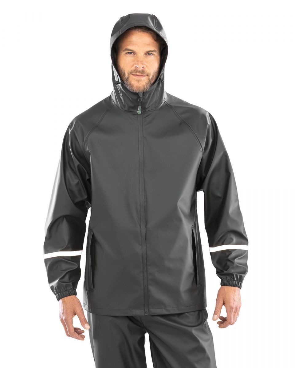 Result Outdoorjacke Prism PU Waterproof Jacket with Reflective Bands & Recycled