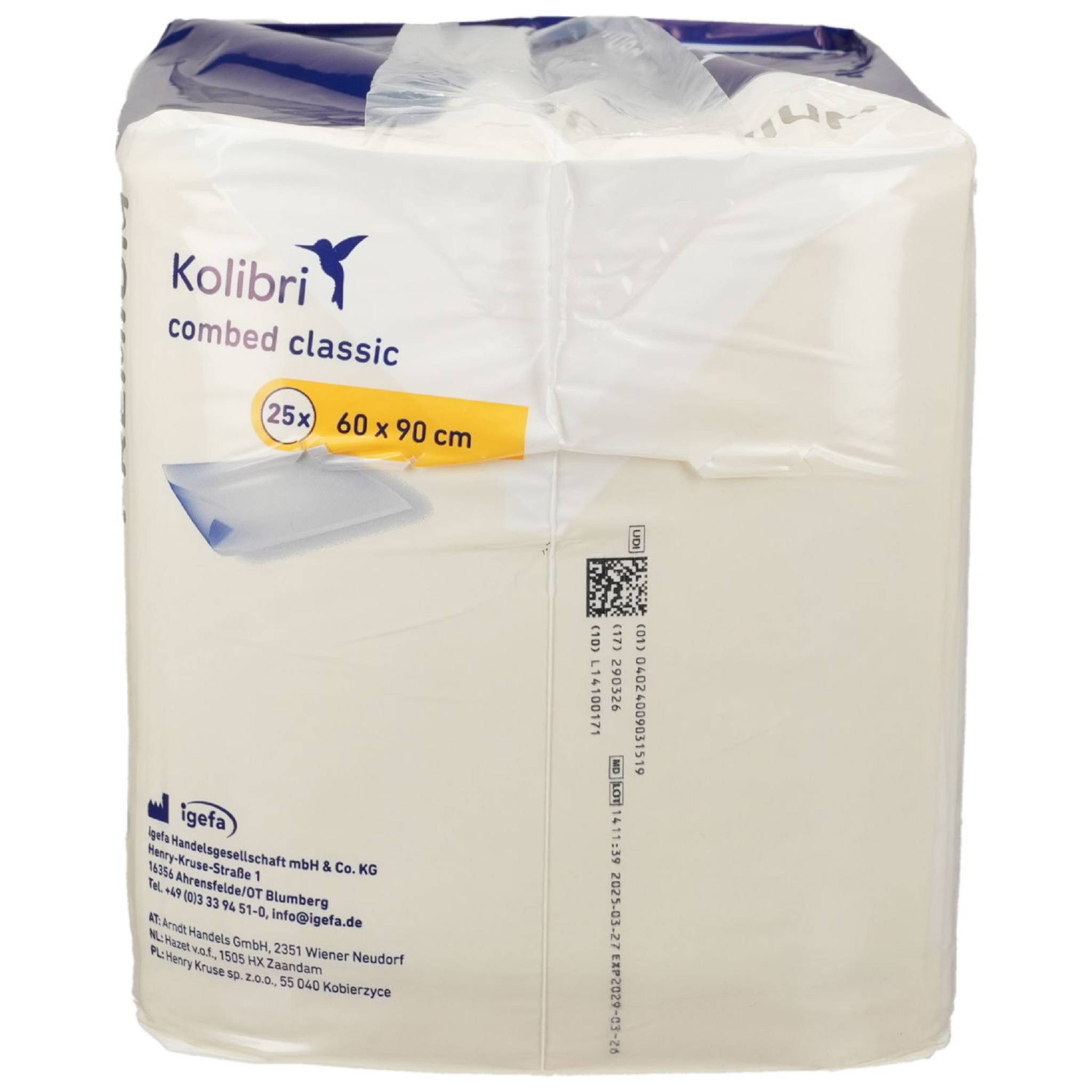 Matratzenauflage combed Krankenunt.premium classic 60x90 cm 25St PZN 11036917 Kolibri – Bild 4 von 4