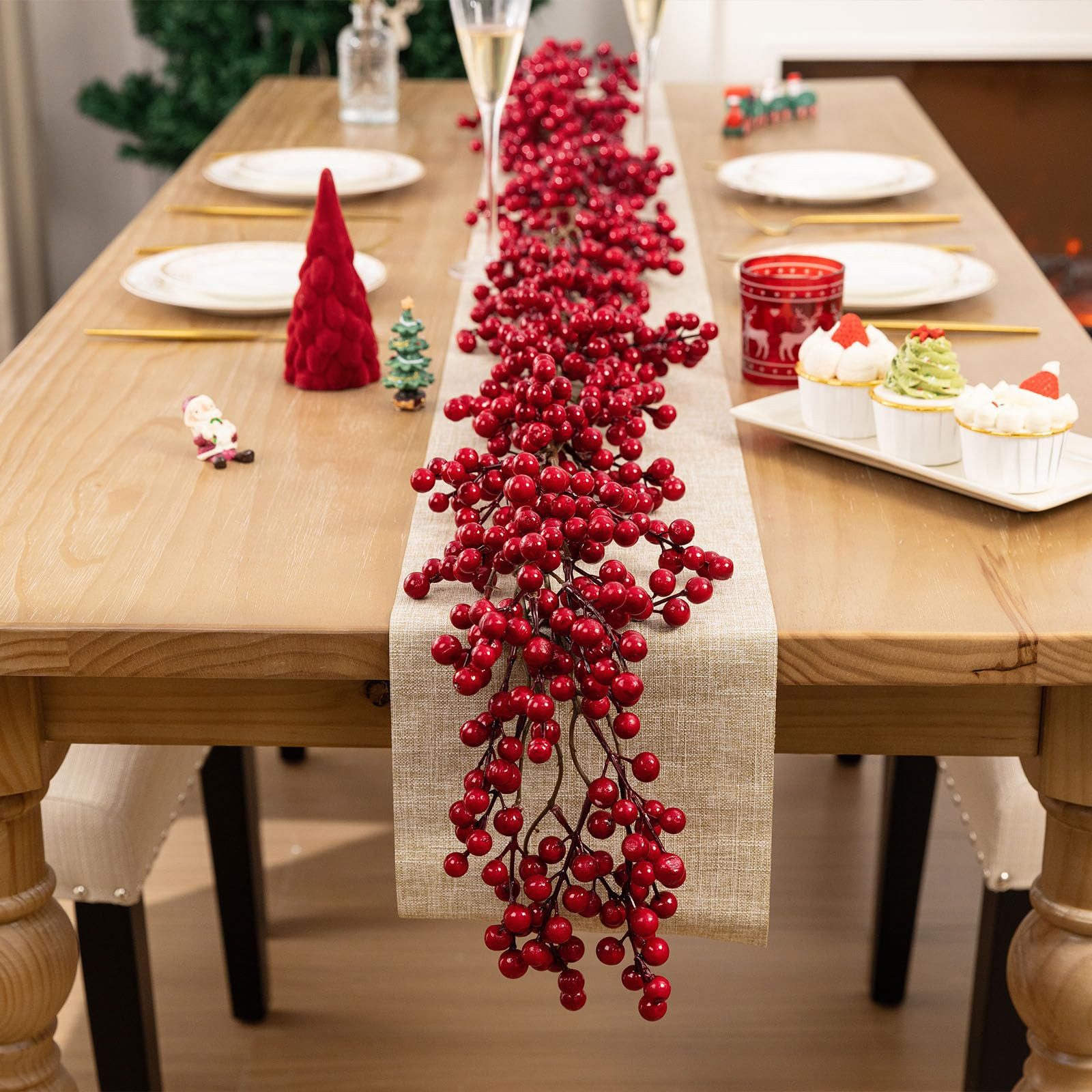 Kunstgirlande 150cm Beerengirlande Weihnachten Girlande, Weihnachtsgirlande günstig online kaufen