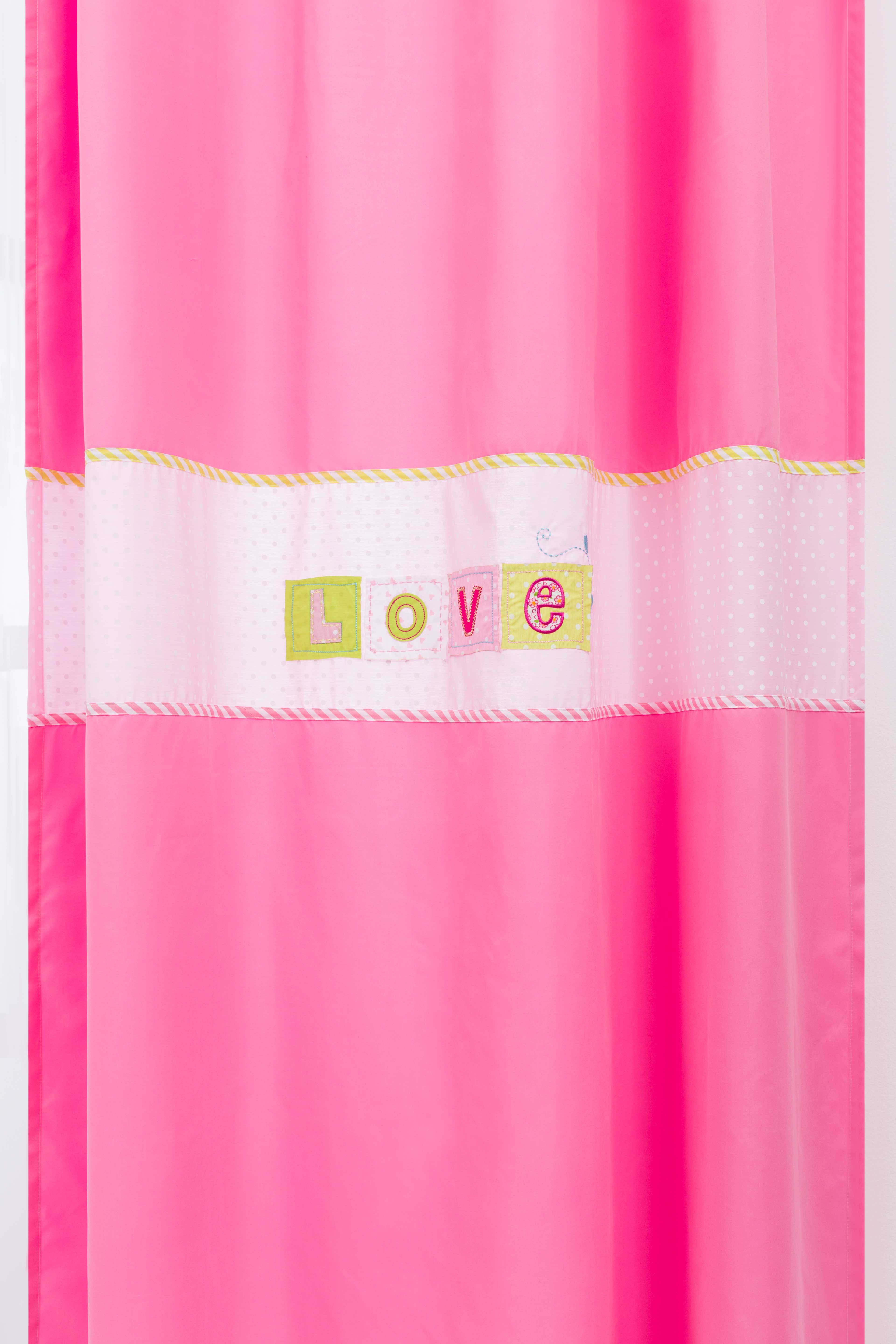 Möbel-Zeit Gardine LOVE, 140x260 cm