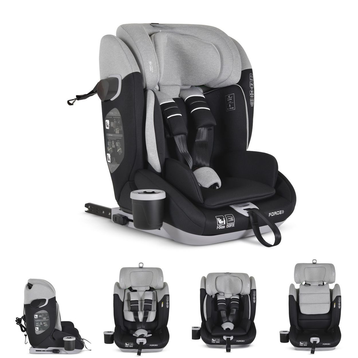 Autokindersitz Kindersitz Force i-Size 76-150