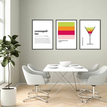 MOTIVISSO Poster Cosmopolitan im Glas (Bauhaus-Style)